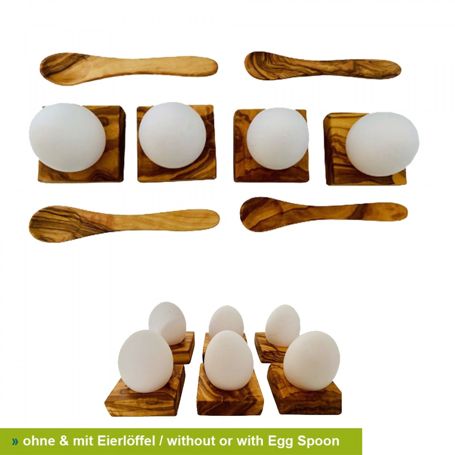 Durable Egg Holder Siena - Olive Wood » D.O.M.