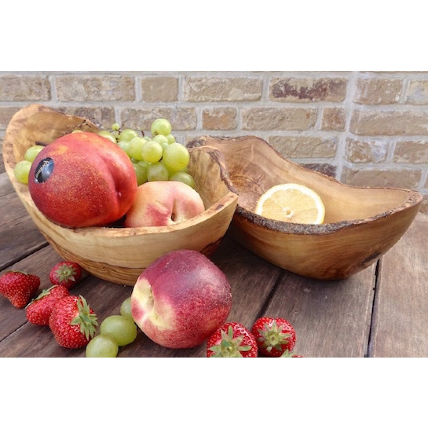 D.O.M. Olive Wood Fruit Bowl oval & rustic | Olivenholz erleben
