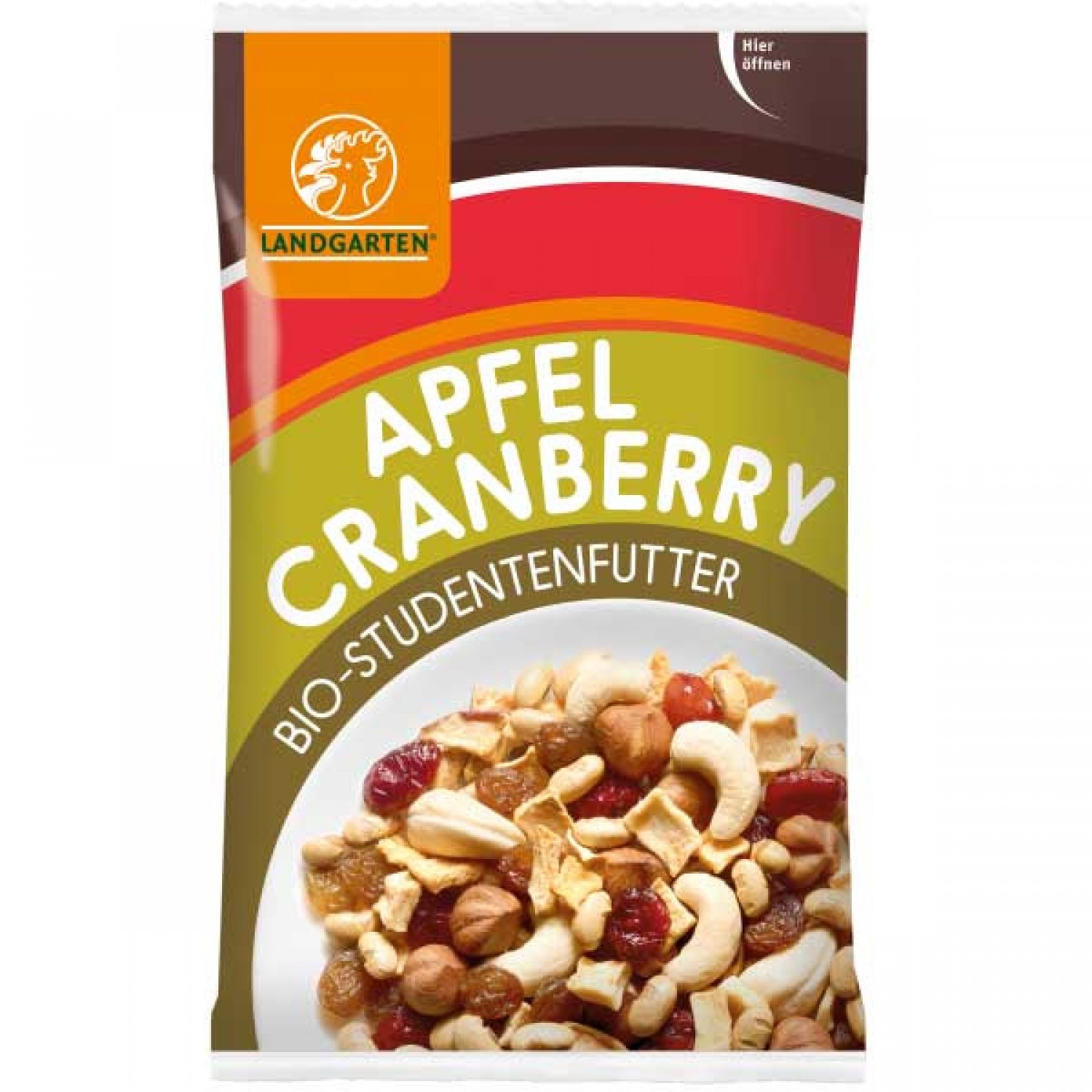 Organic & Vegan Trail Mix Apple-Cranberry | Landgarten