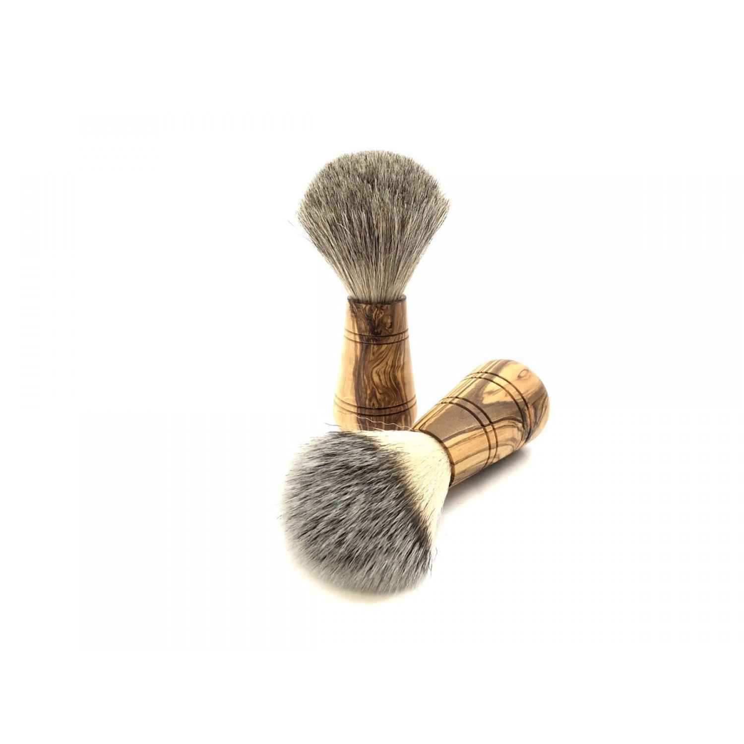 Luxury Shaving Brush Sir George Olive Wood Handle » D.O.M.