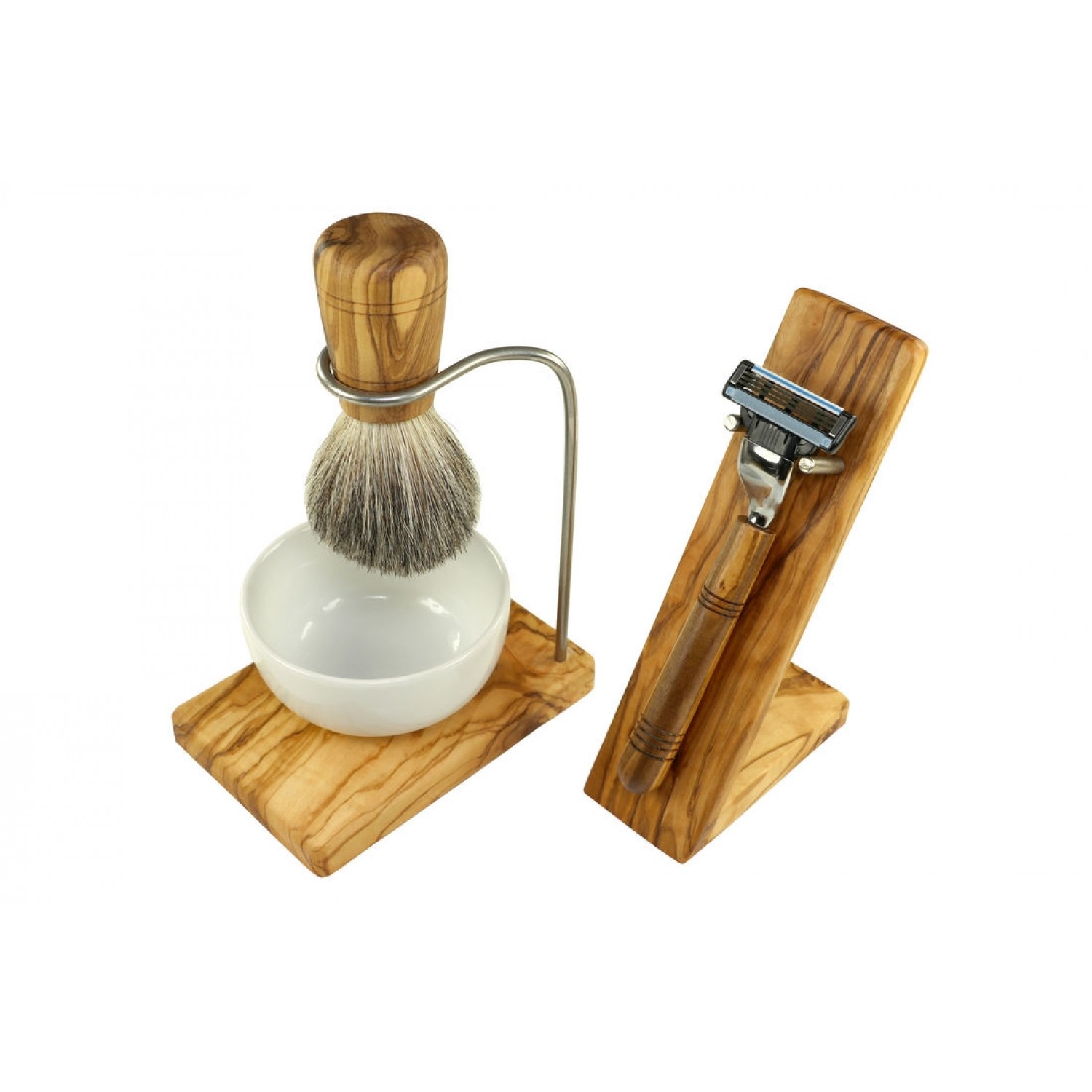 Olive Wood Shave Set DESIGN, 5 piece » D.O.M