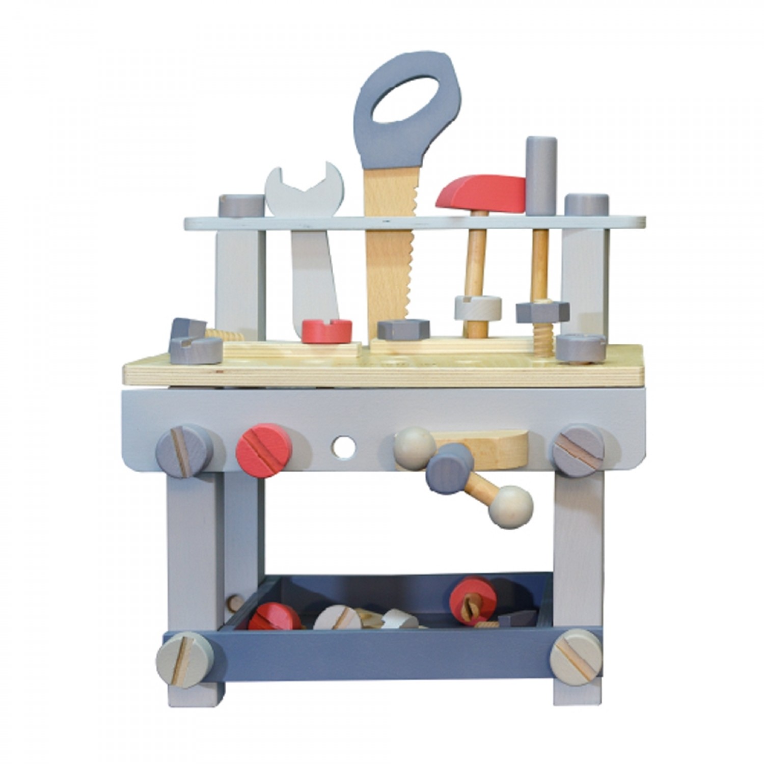 EverEarth Workbench with Tools (pastel) - FSC wood toy