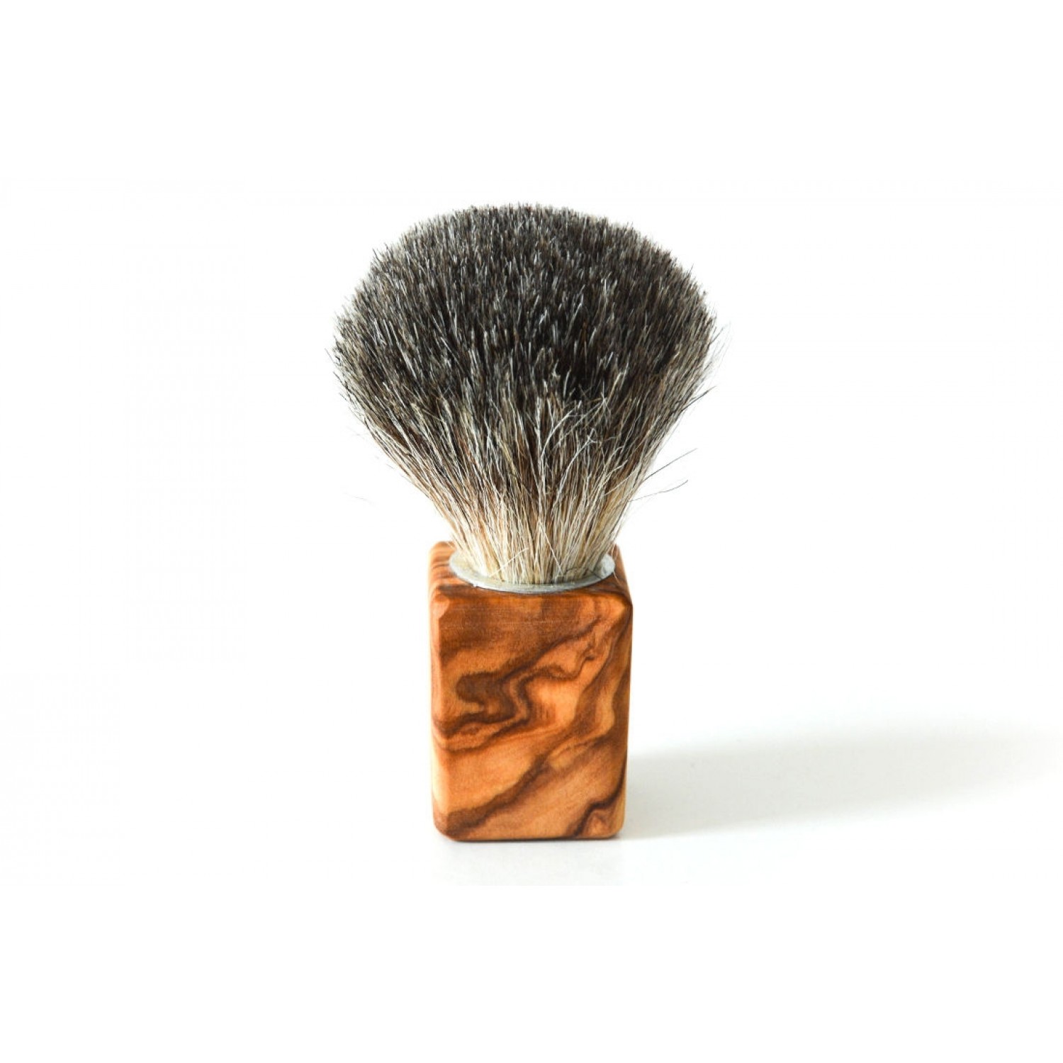 “Cubus” Badger Hair Brush with Olive Wood Handle | D.O.M. 