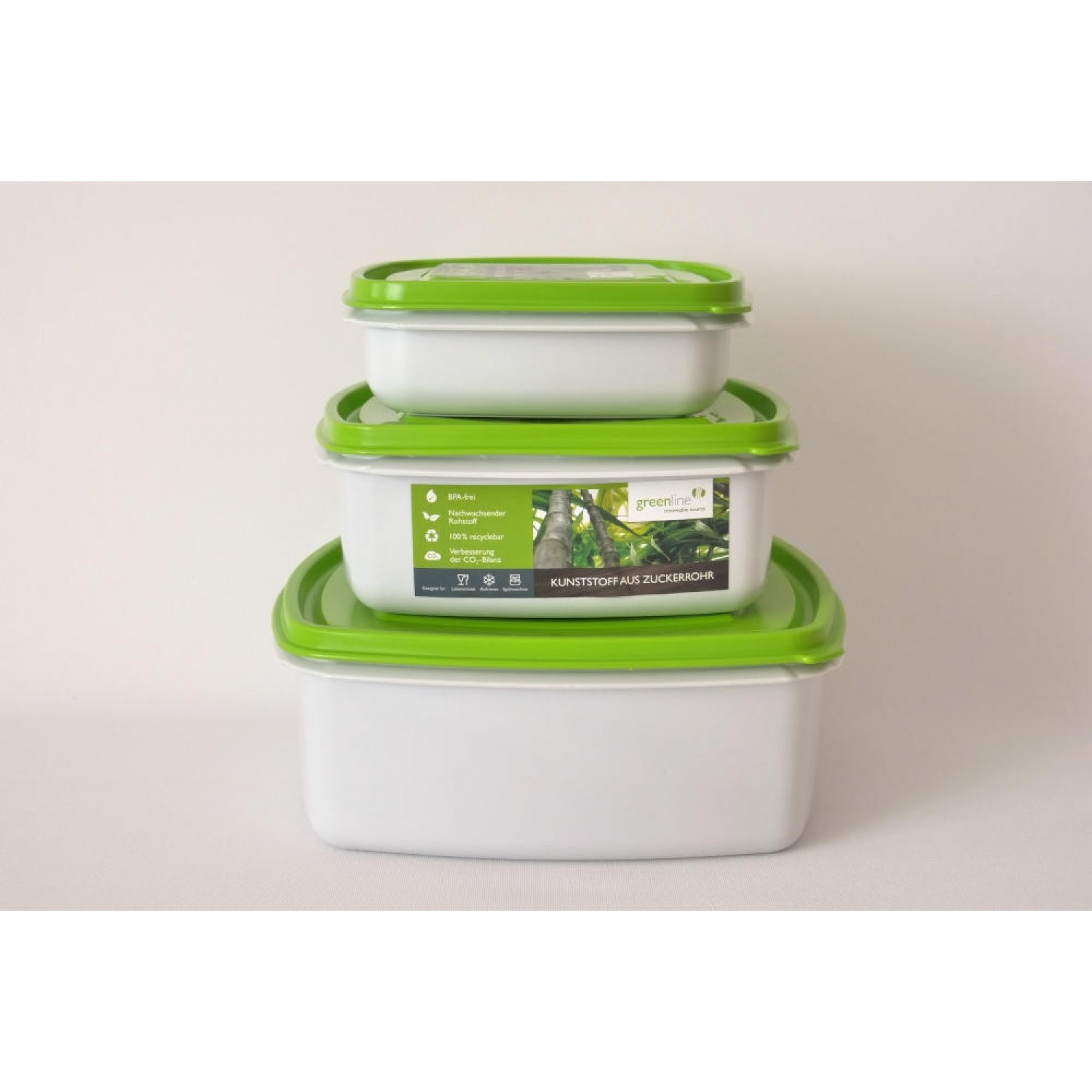 Greenline square Food Storage Container Set » Gies