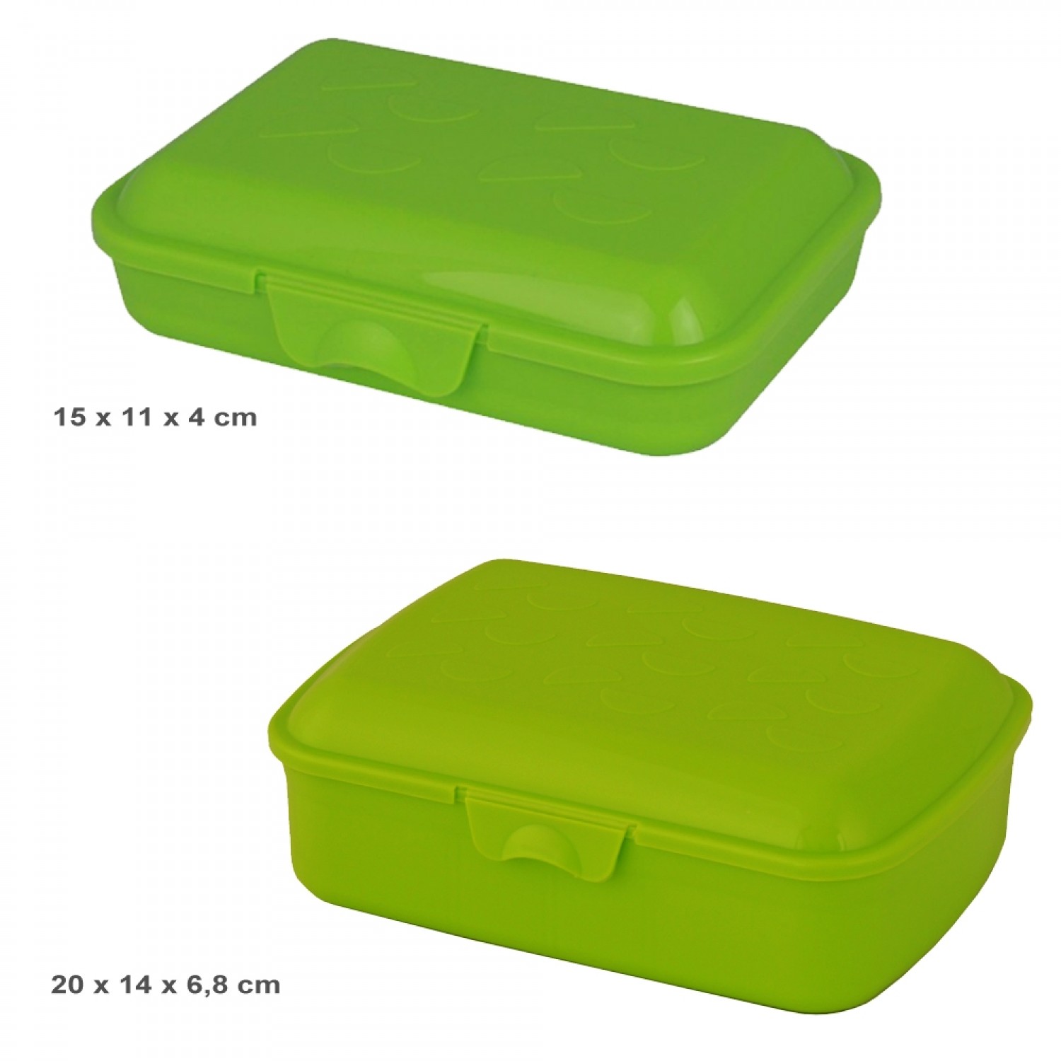 Greenline lunchbox with snap lock made of bioplastic | Gies