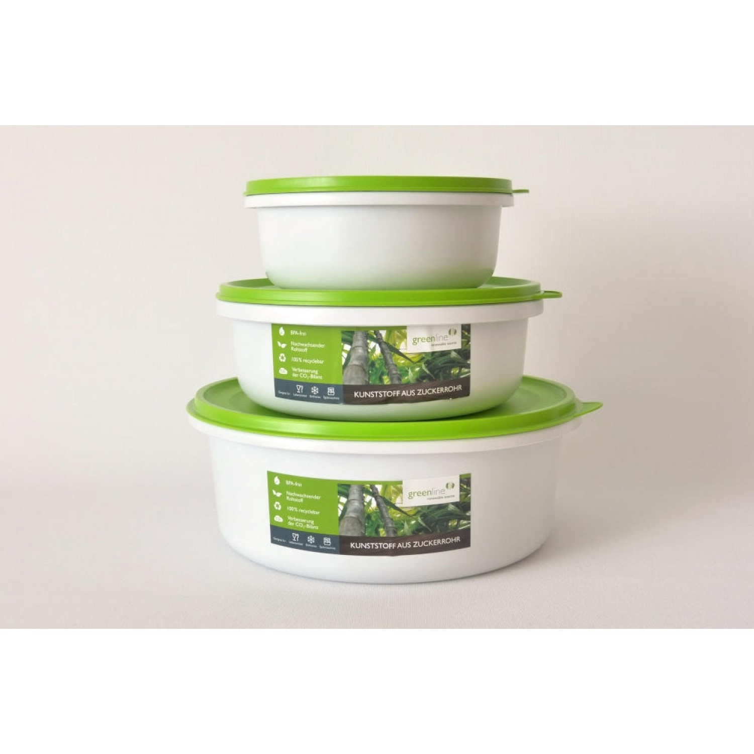 Greenline Round Food Storage Containers with Lid » Gies
