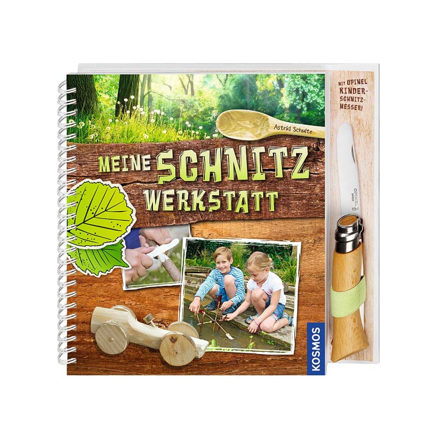 Children’s book “how to carve” (German) & Opinel Knife
