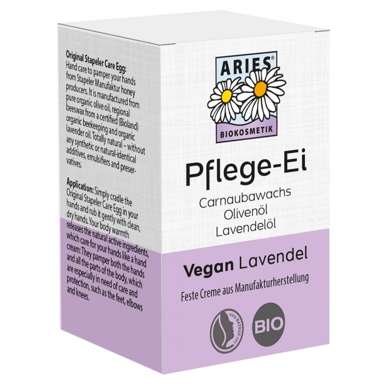 Aries Stapeler Care Egg Lavender » organic & vegan