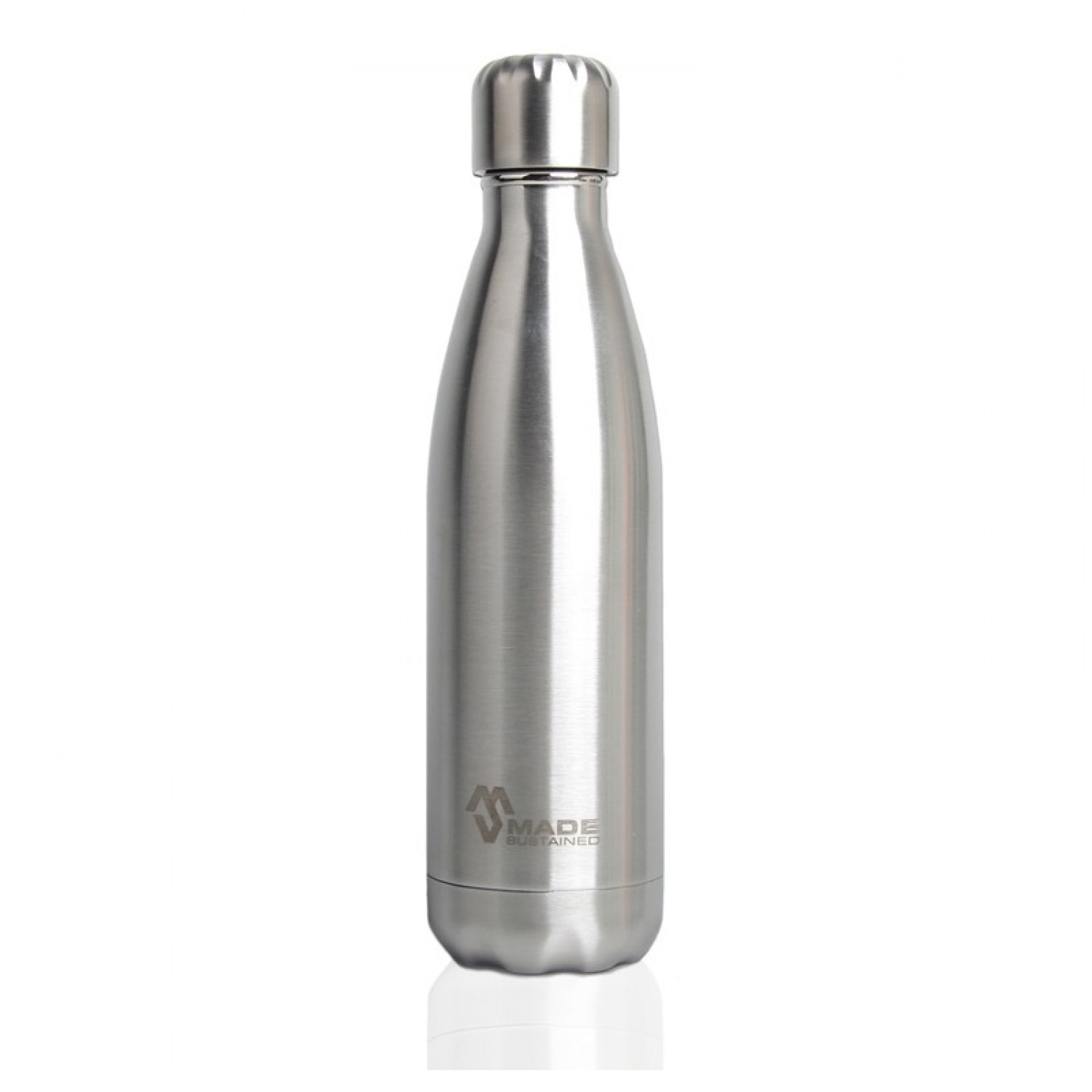 Made Sustained Stainless Steel Bottle Silver Brushed