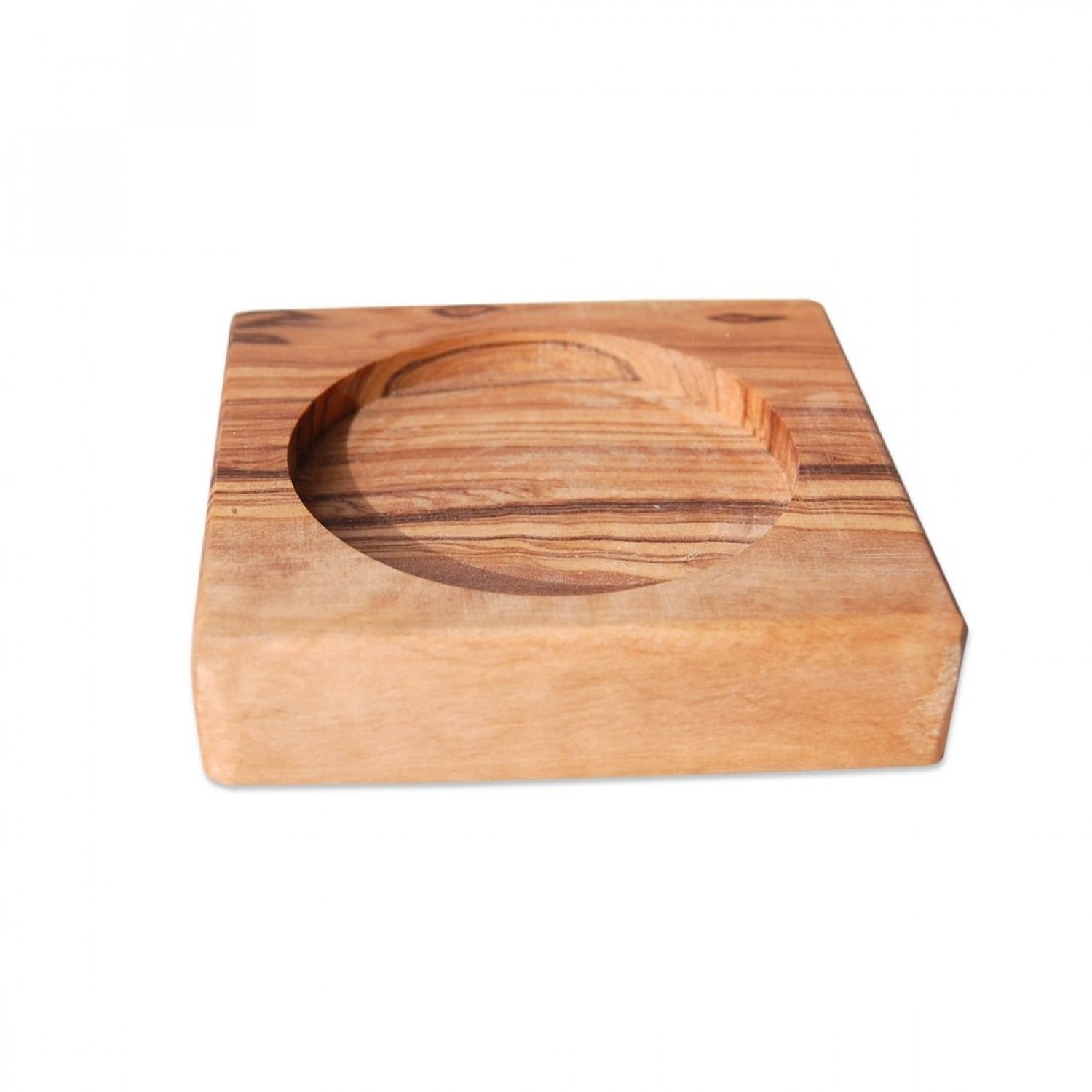 Olive Wood Coaster for small vessels & bowls & spice jars | D.O.M.