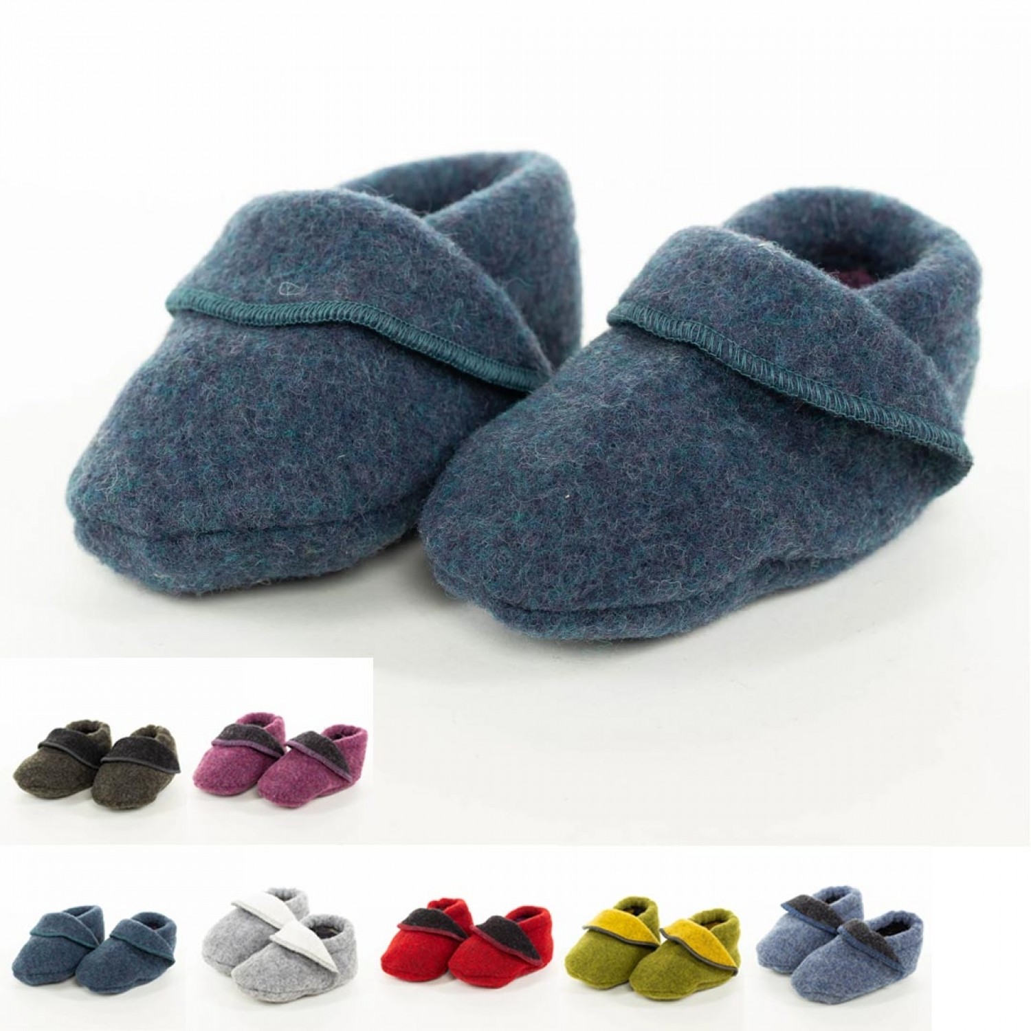 Eco-friendly Baby Wool Loden Shoes » nahtur-design