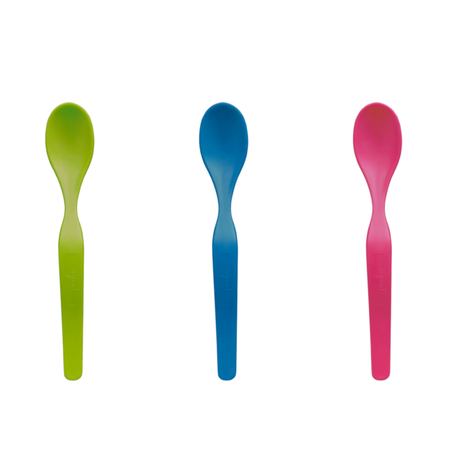 ajaa! 3pcs Bioplastic Baby Spoons - colourful kids tableware