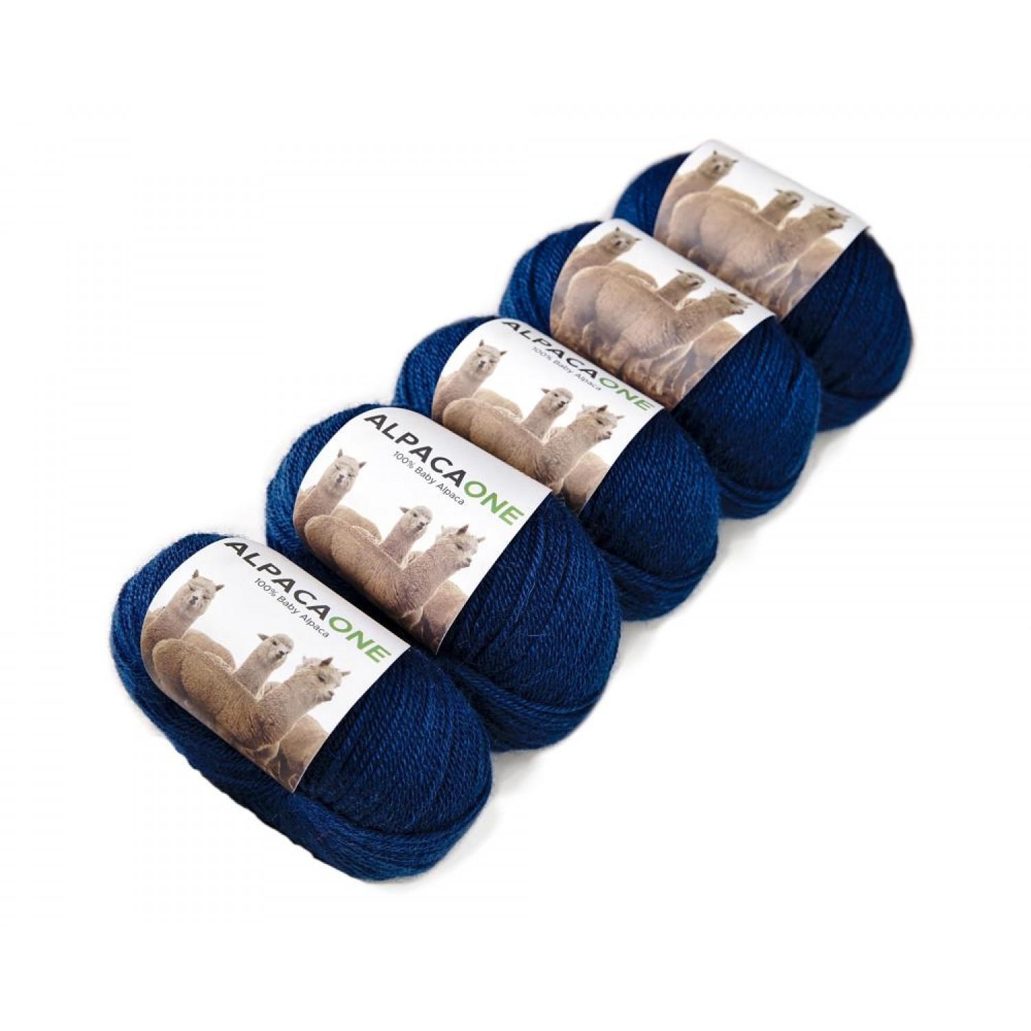 Alpacaone Baby Alpaca wool ball 5 pack petrol blue, OEKO-TEX