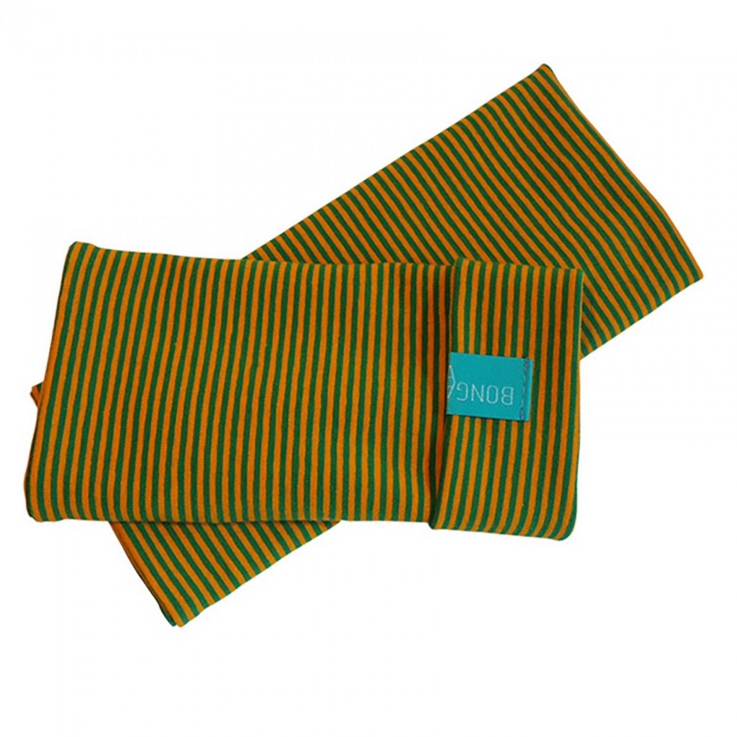 Fingerless Sleeves Striped Pattern organic cotton Yellow/Green | bingabonga