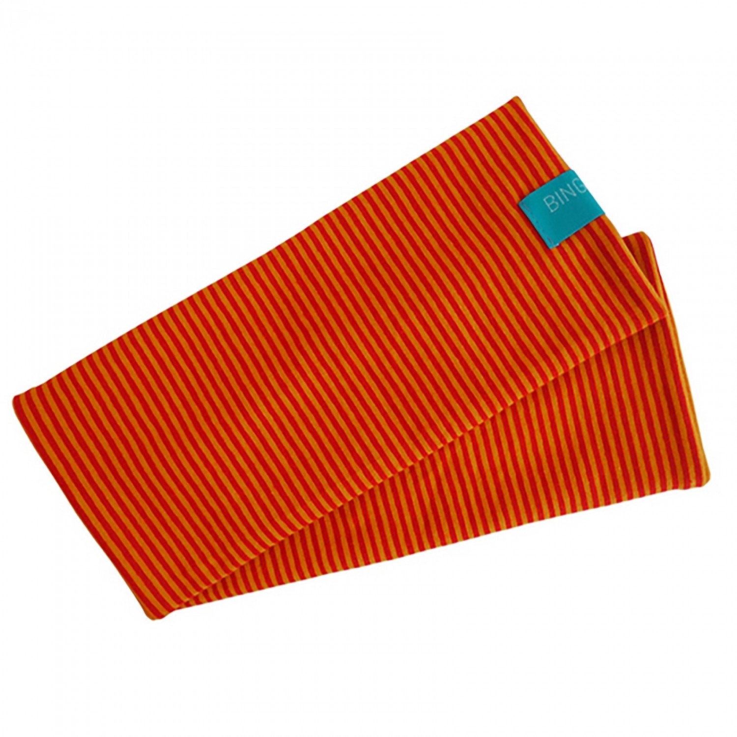 Fingerless Sleeves Striped Pattern organic cotton Red/Yellow | bingabonga