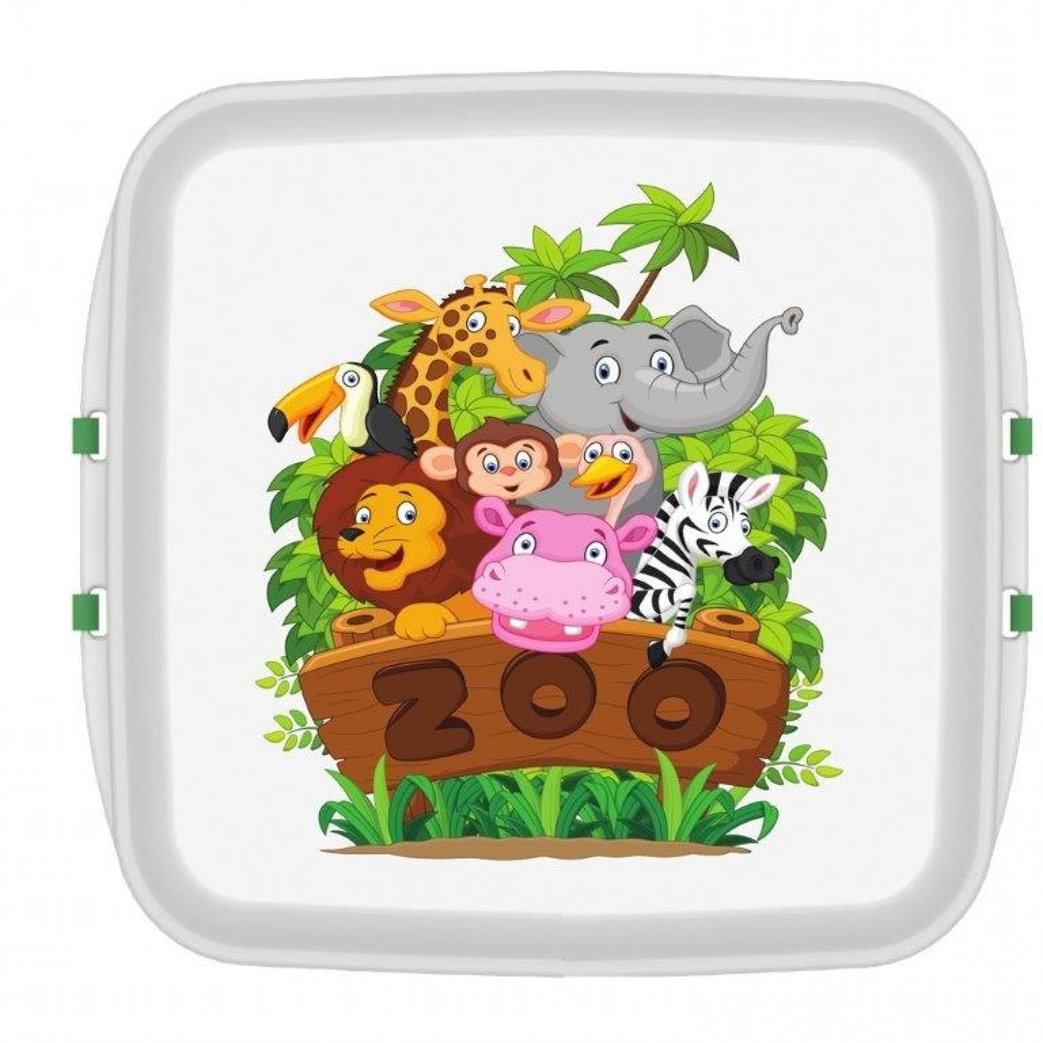 Biodora Lunchbox KIDS Bioplastics - Zoo