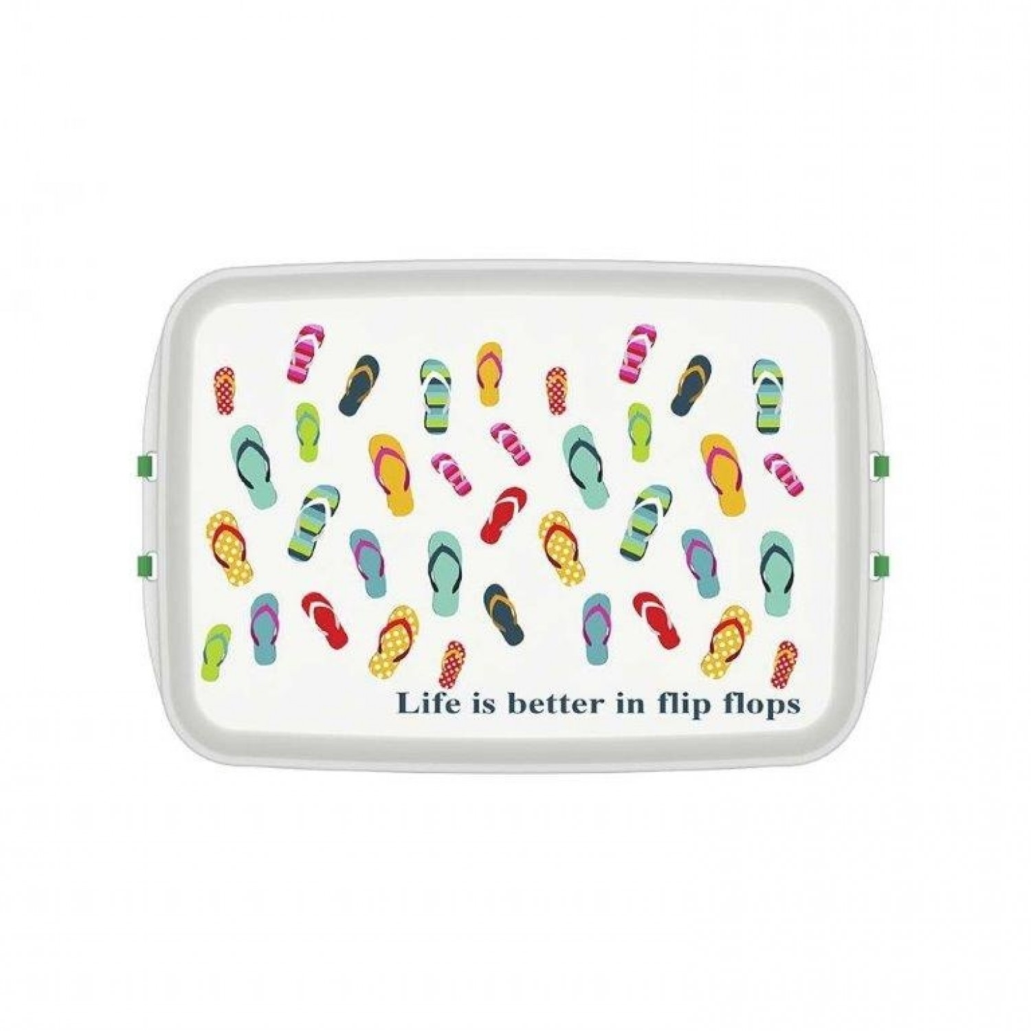 Lunchbox made of Bioplastics with Print Flipflop | Biodora