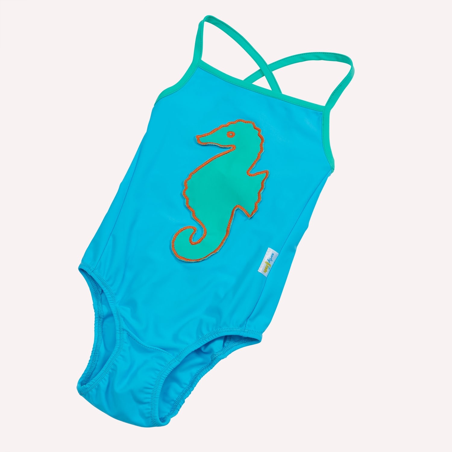 Eco Swimsuit blue with UV protection 50+ | early fish