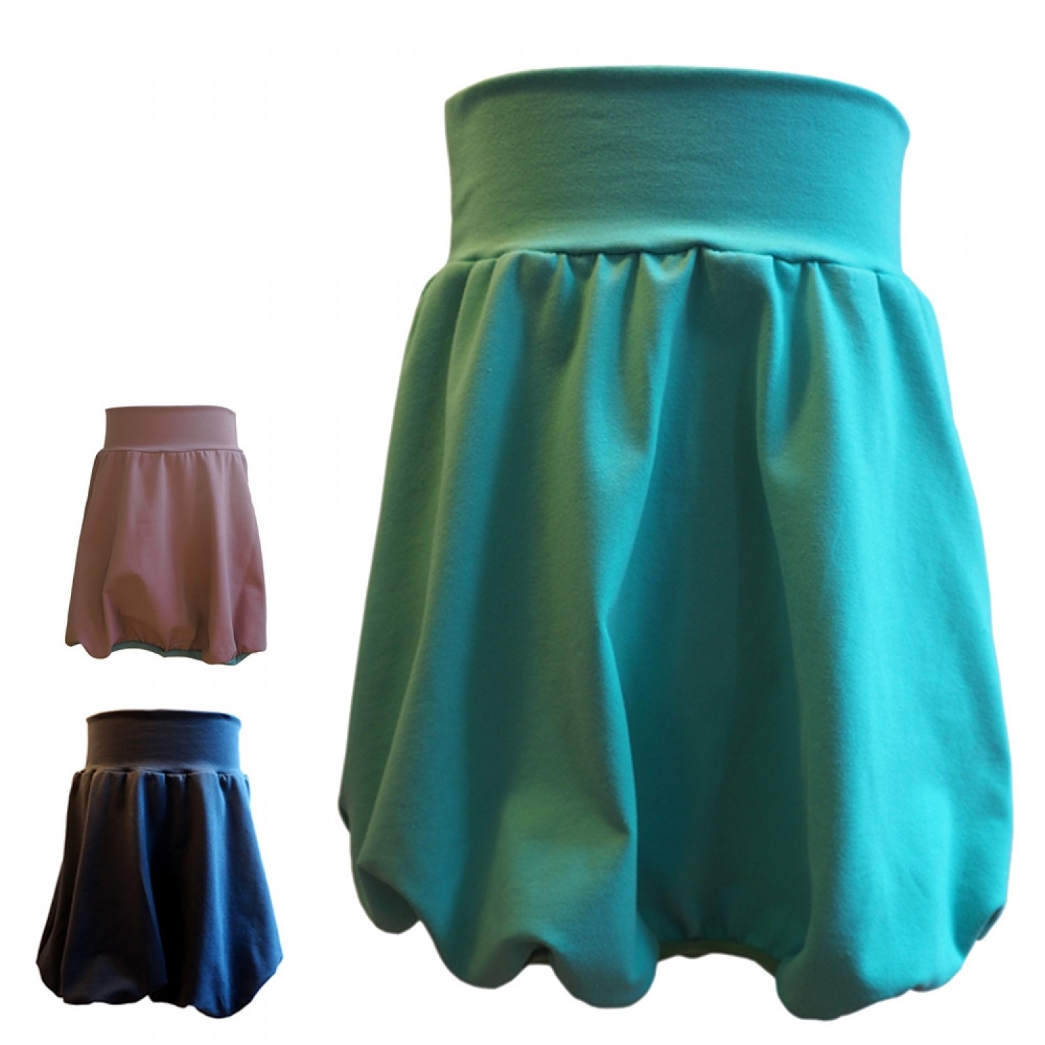 Plain Organic Cotton Girl’s Bubble Skirt, Jersey Skirt | bingabonga