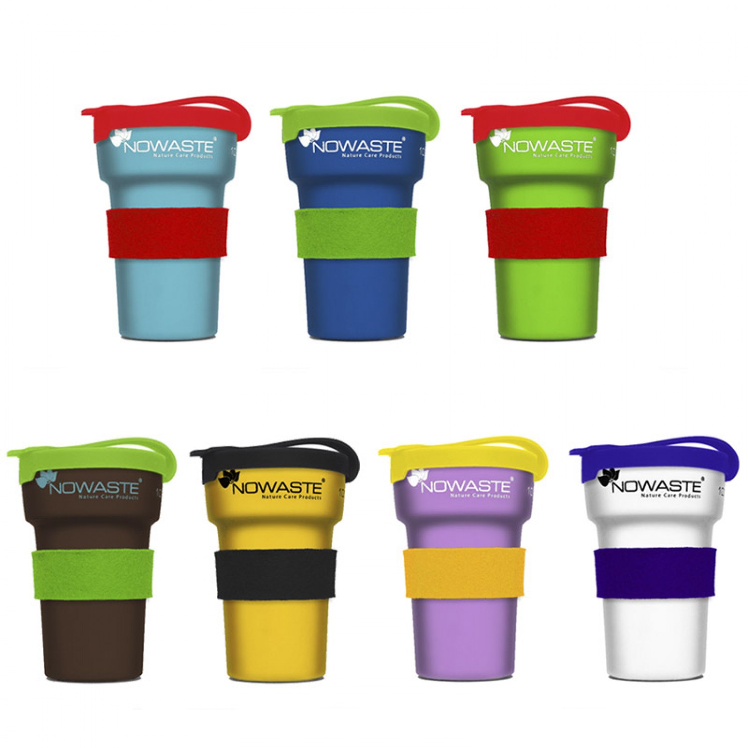 Reusable Cup with Lid and Heat Protection Tree Cup