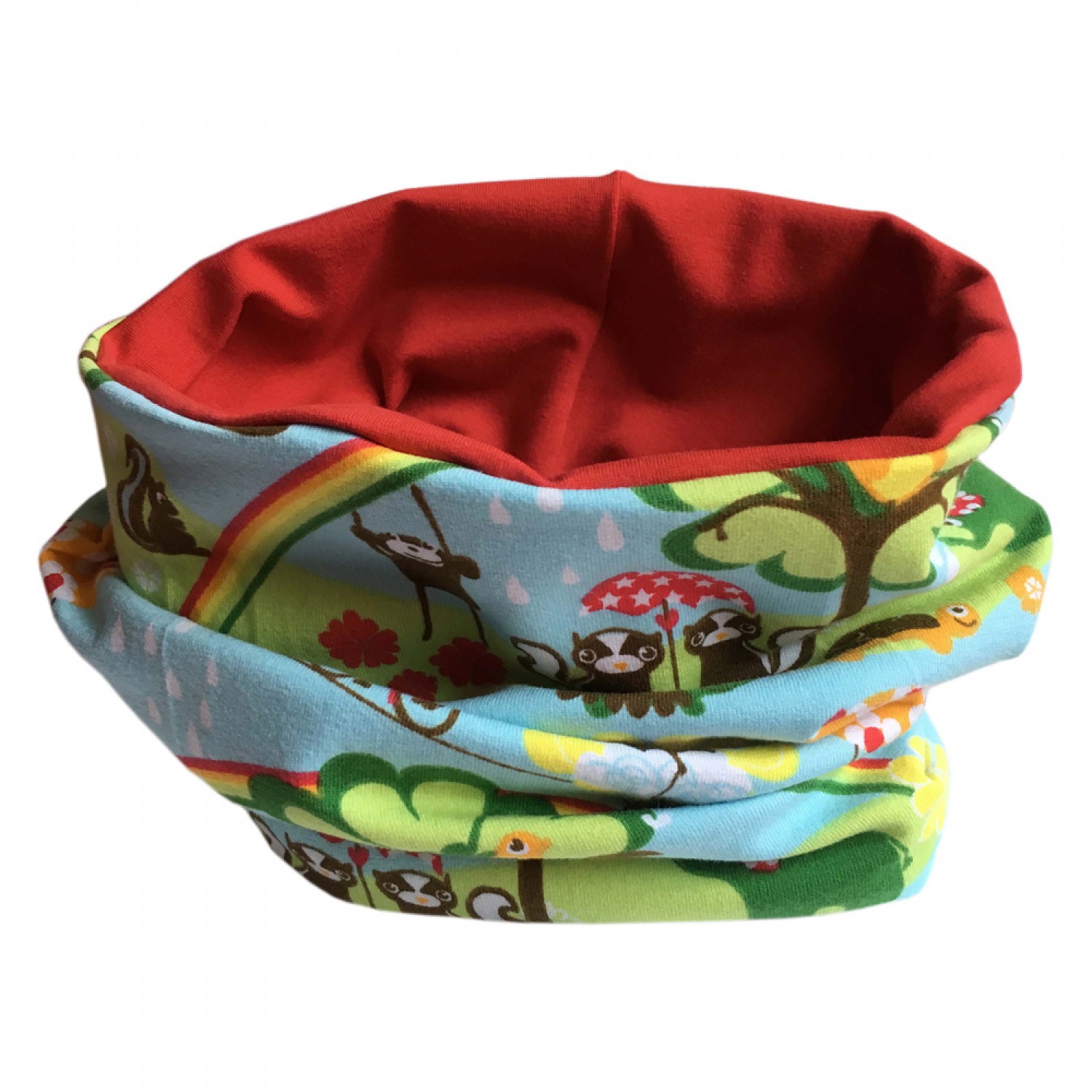 Colourful Children’s Loop Scarf Animals Dreamery