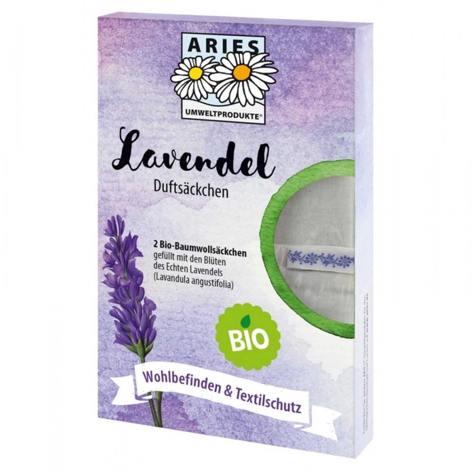 Aries Organic Lavender Fragrance Bag - mothproofing