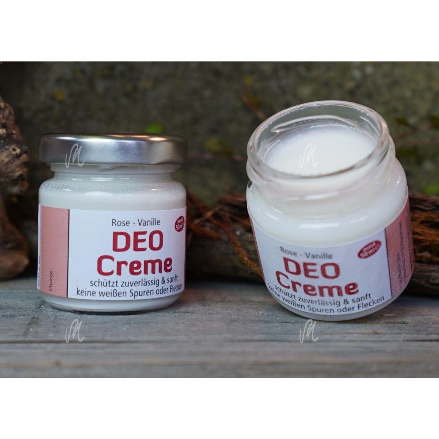 Vegan Cream Deodorant Rose-Vanilla - organic | Kraeutermagie