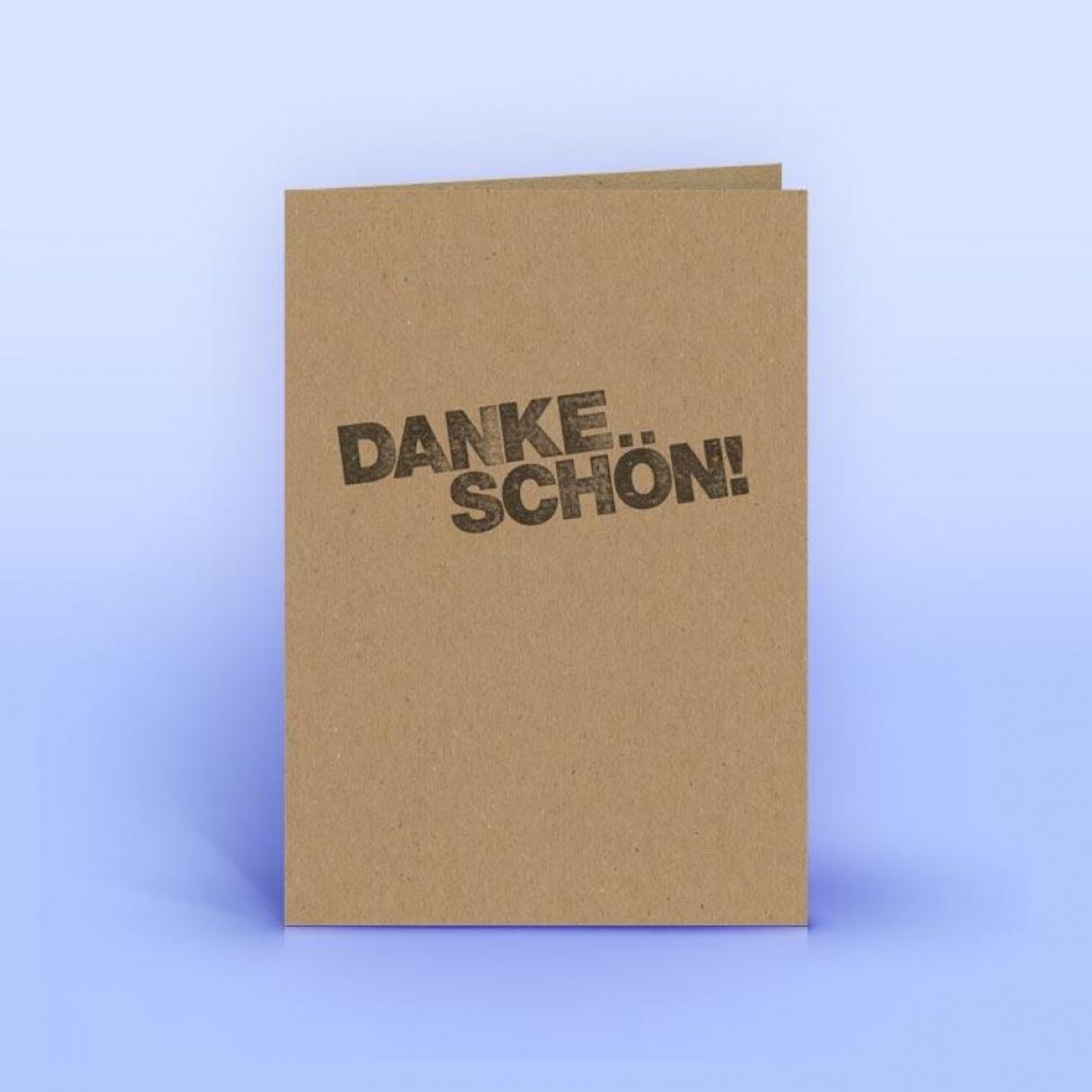 German-language Thank-you Card, natural paper » eco cards