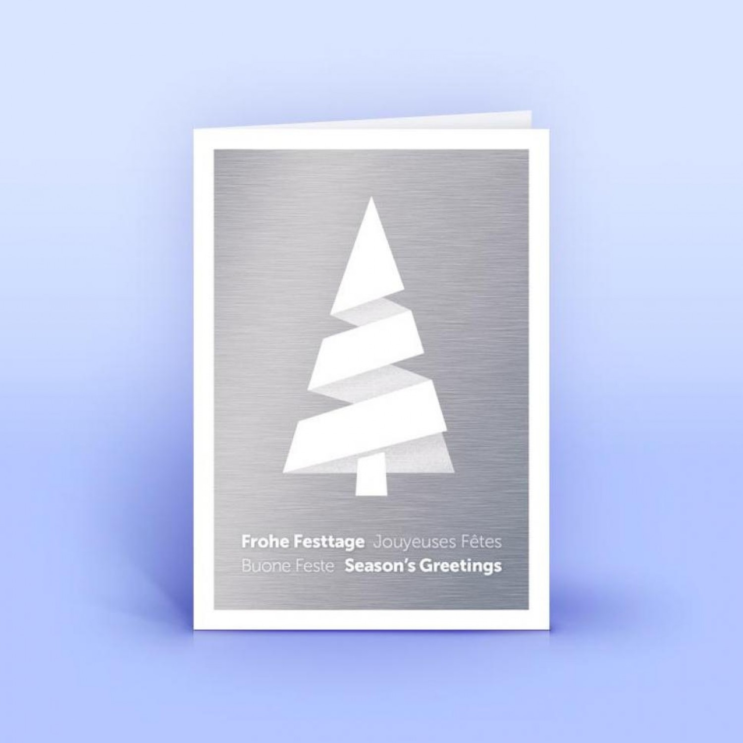 Noble-looking Christmas Card in 4 languages » eco-cards