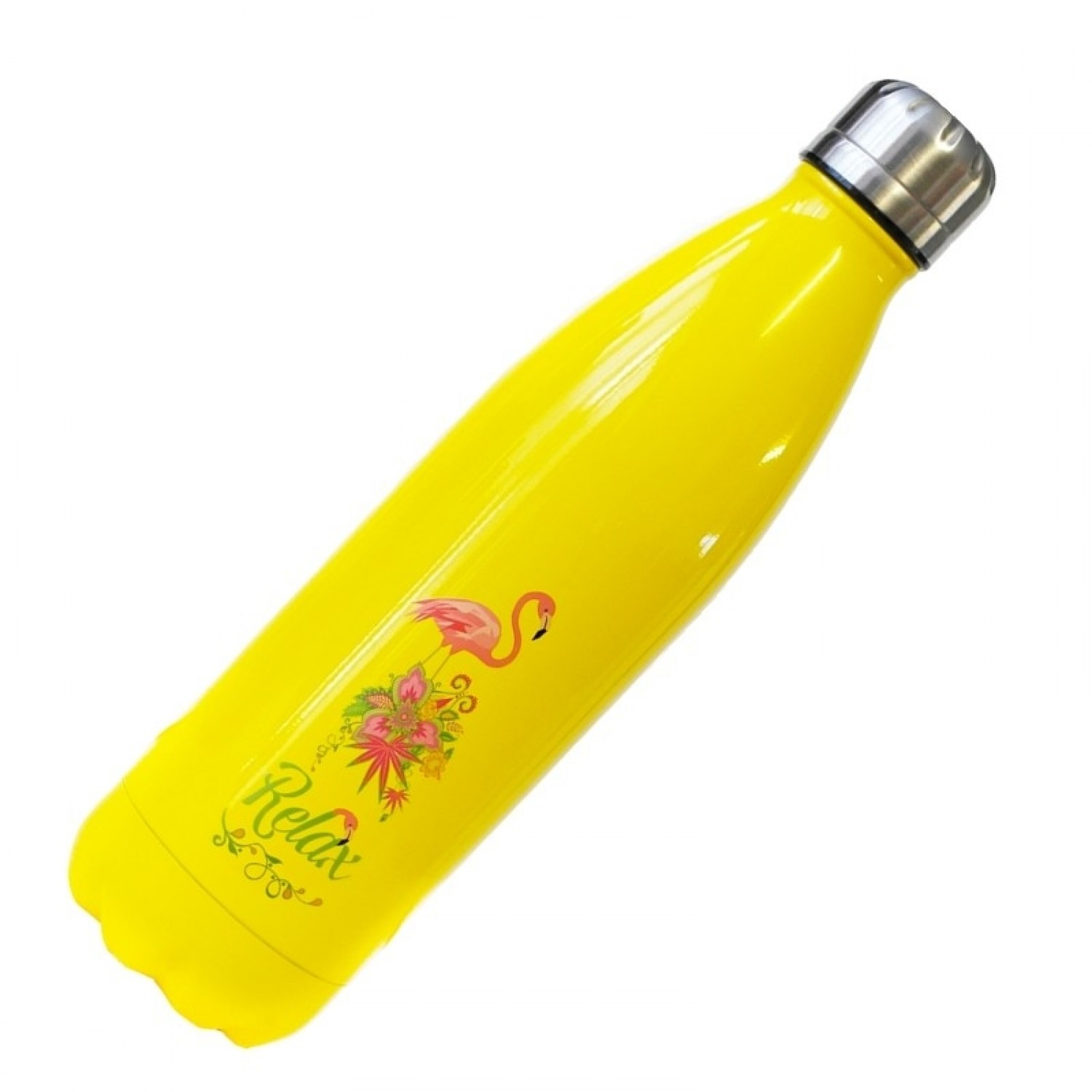 Dora’s Thermosbottle made of Stainless Steel Yellow Flamino