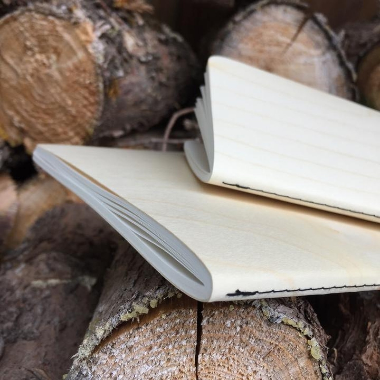 Genuine wood Notebook MAPLE wood cover & FSC paper