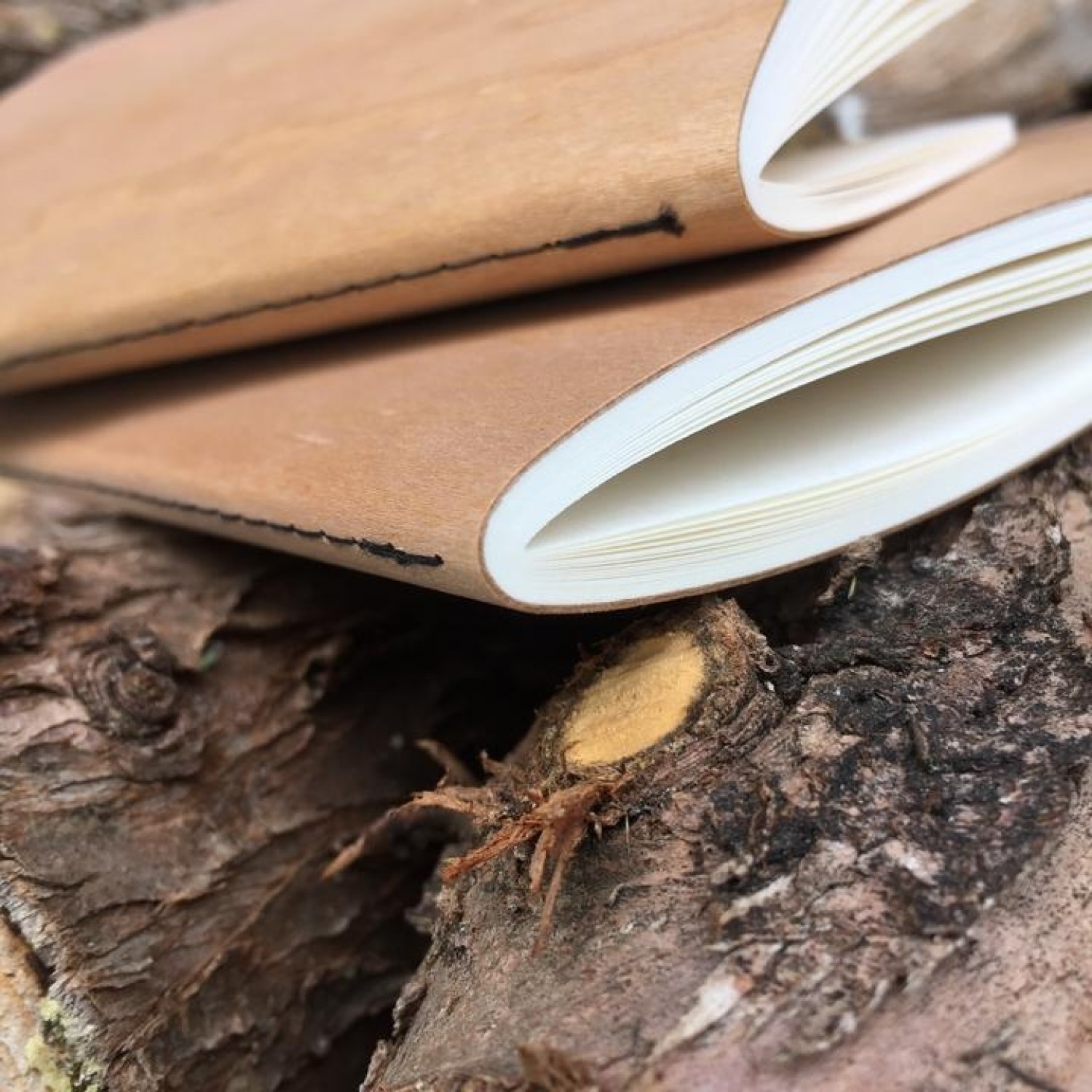 Eco Notebook CHERRY wood cover & FSC paper | echtholz
