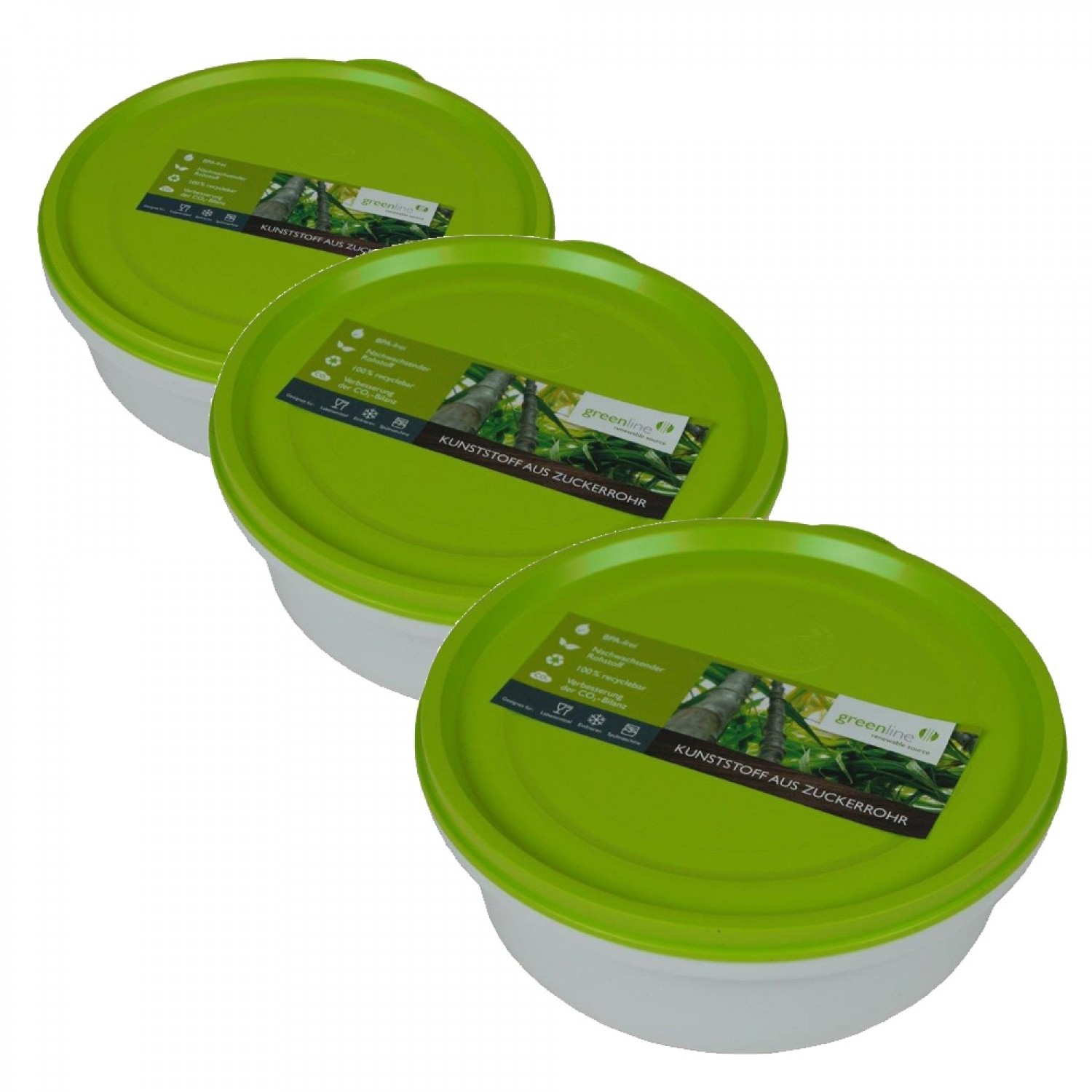 Greenline Round Food Storage Containers with Lid | Gies