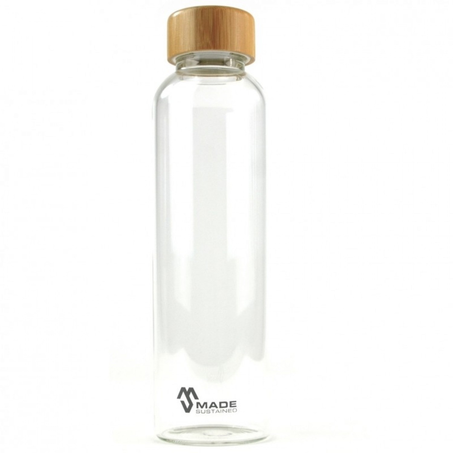 Glass Bottle with Bamboo Lid 550 ml | Made Sustained Knight