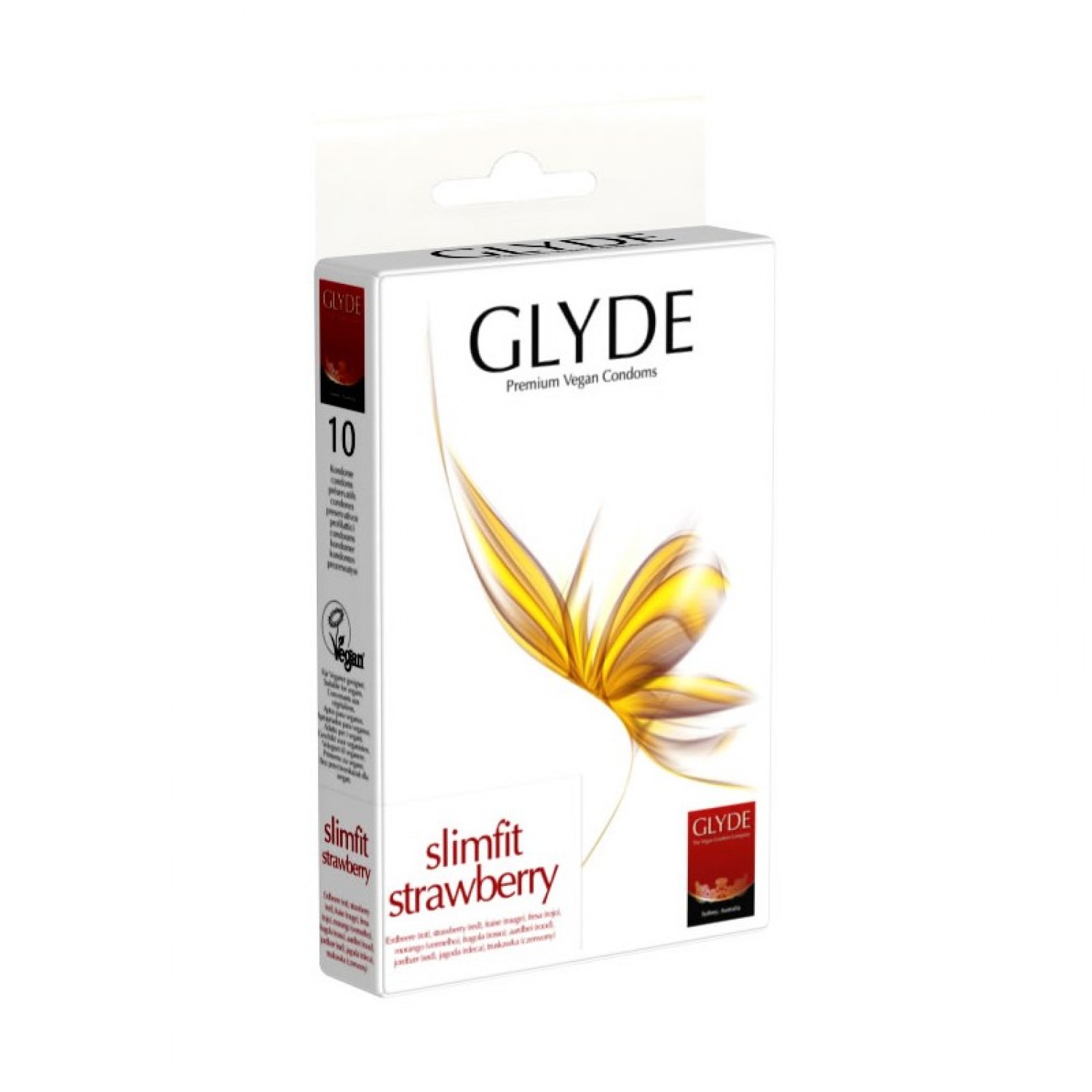 Vegan Condoms Slimfit Strawberry | Glyde
