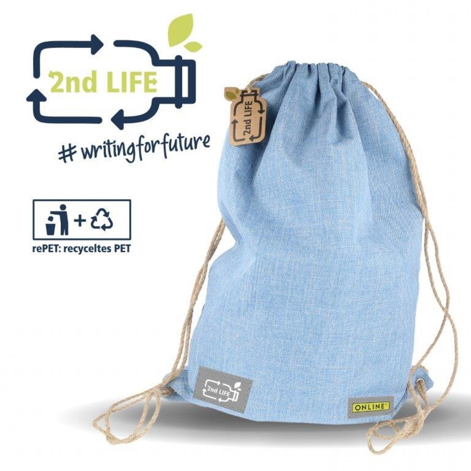 Drawstring 2nd LIFE from recycled PET | Online Pen