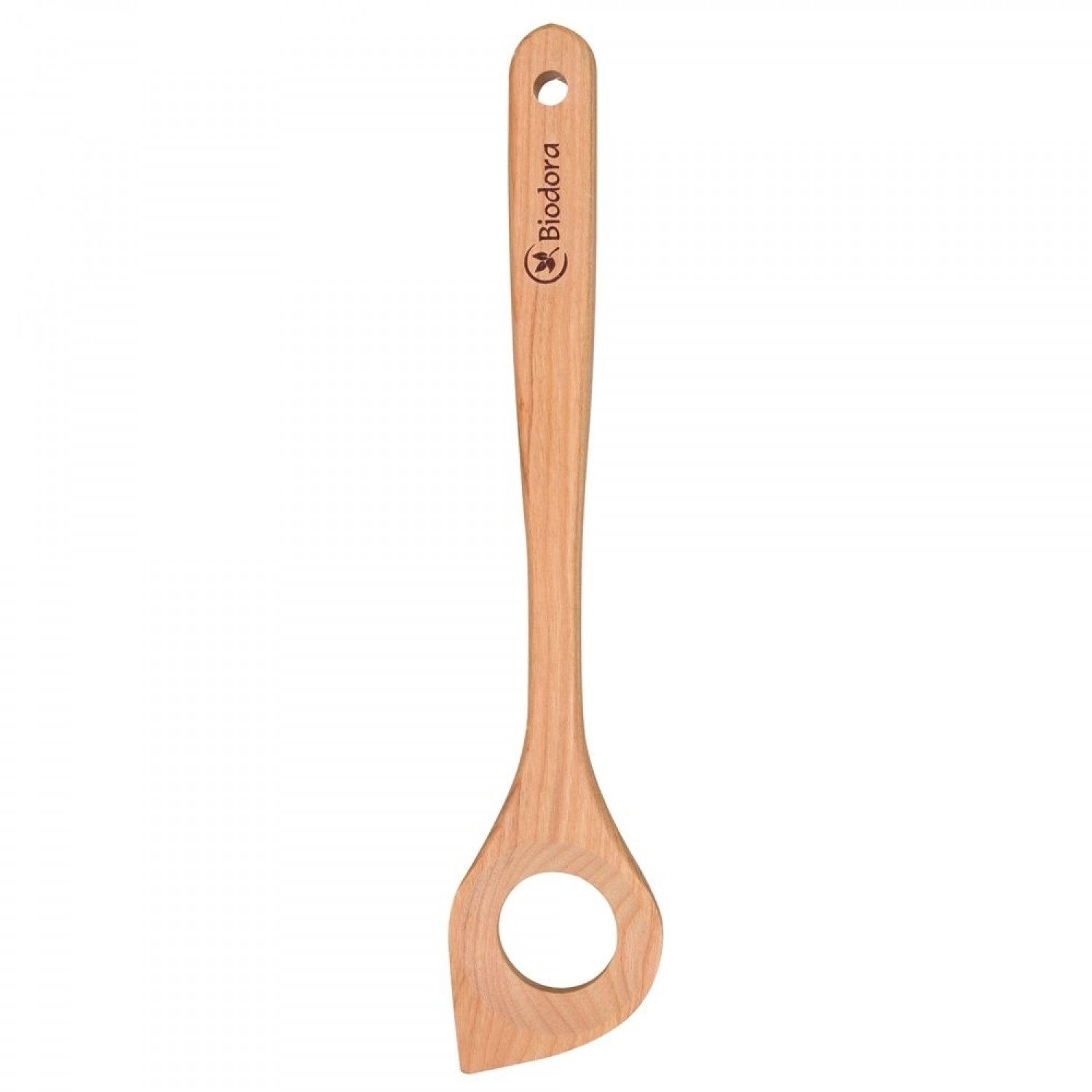 Eco Cherrywood Cooking Spoon with Hole » Biodora