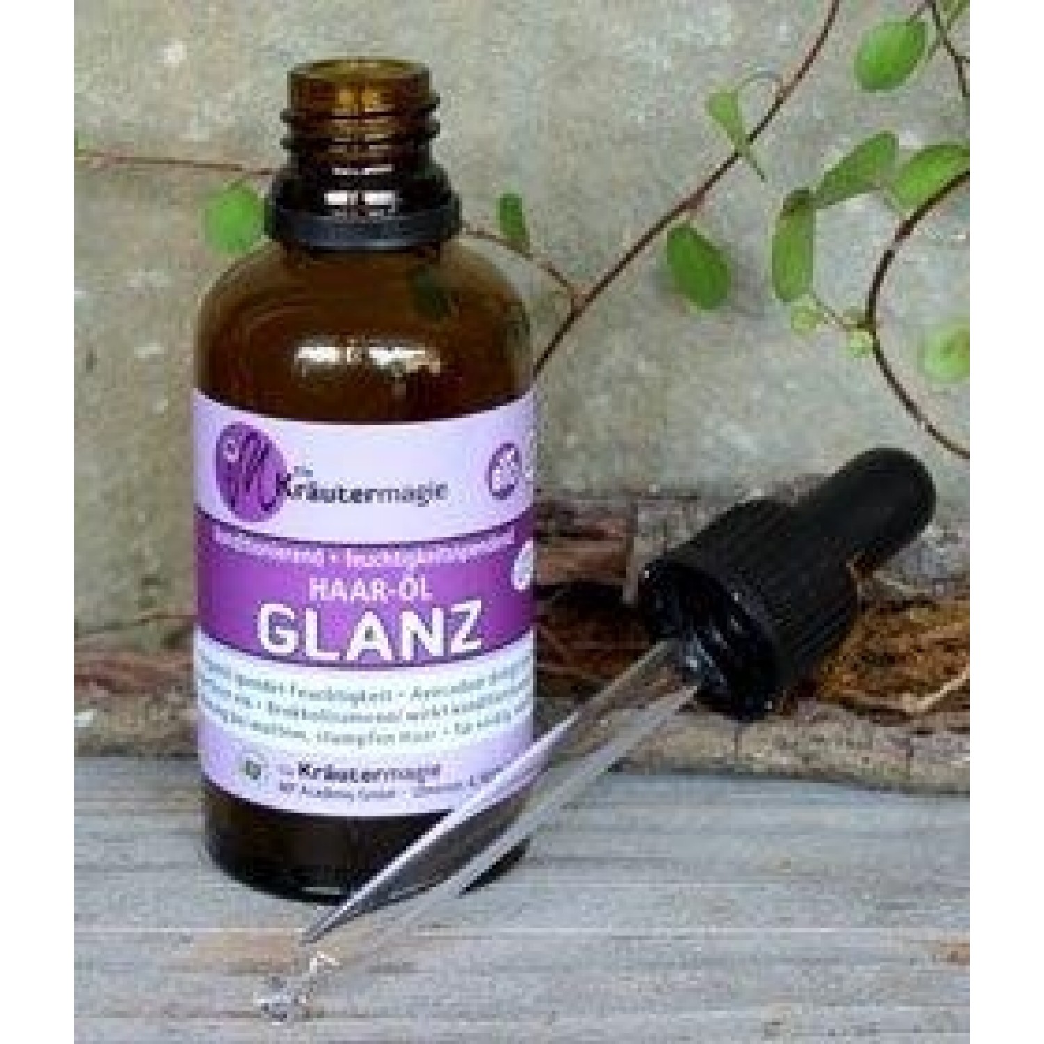 Vegan Hair oil SHINE for dull & stressed hair | Kraeutermagie