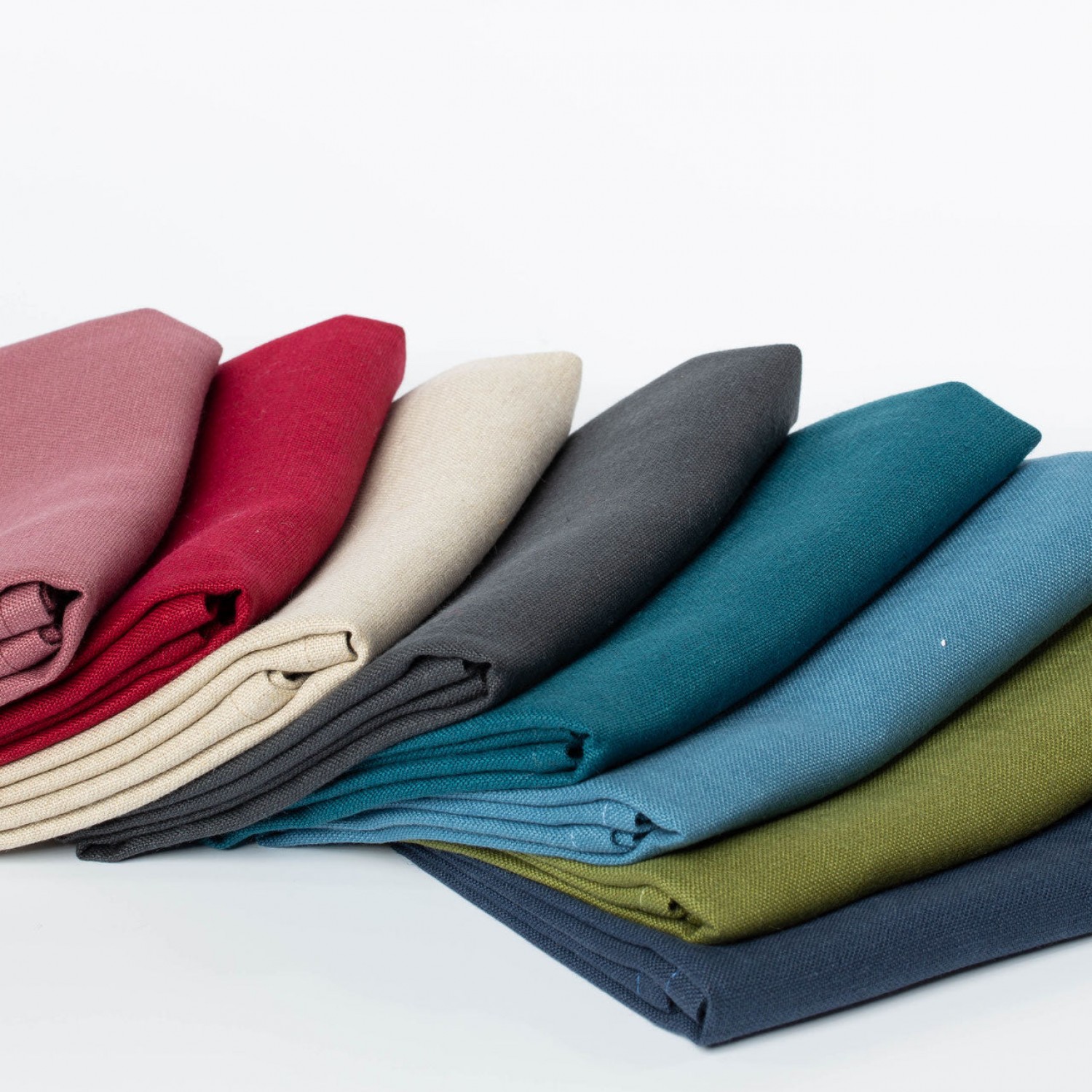 Pure Linen Tea Towels bold colours » nahtur-design