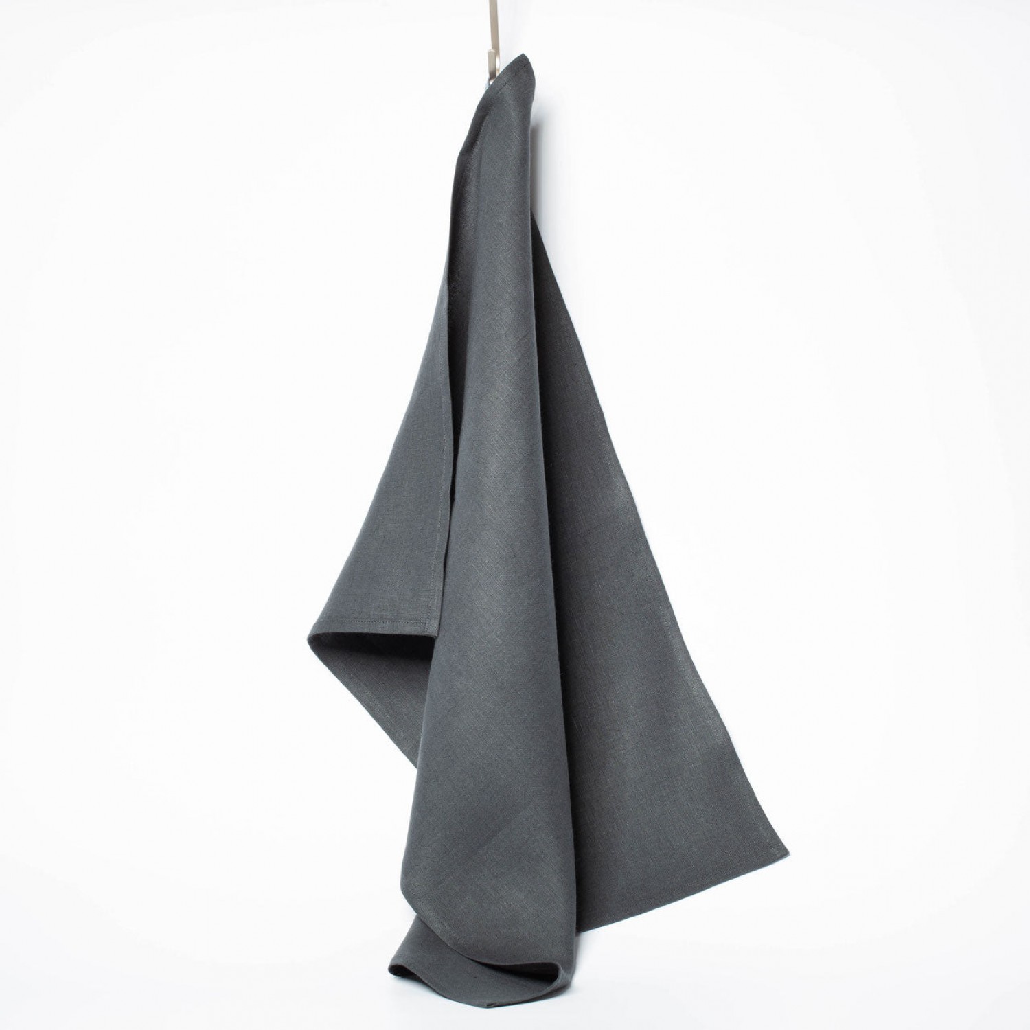 Pure Linen Tea Towels in bold Colours, Anthracite