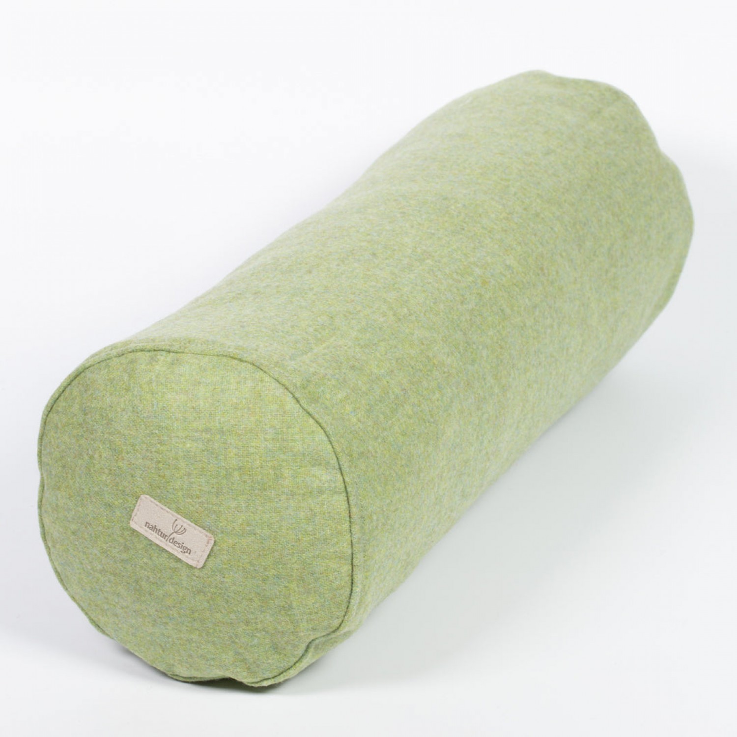 Organic Neck Roll Pillow – Fill with Woll Beads & Loden Pillowslip – Green