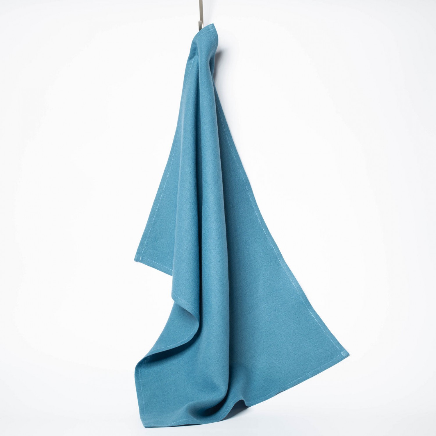 Pure Linen Tea Towels in bold Colours, Dove Blue