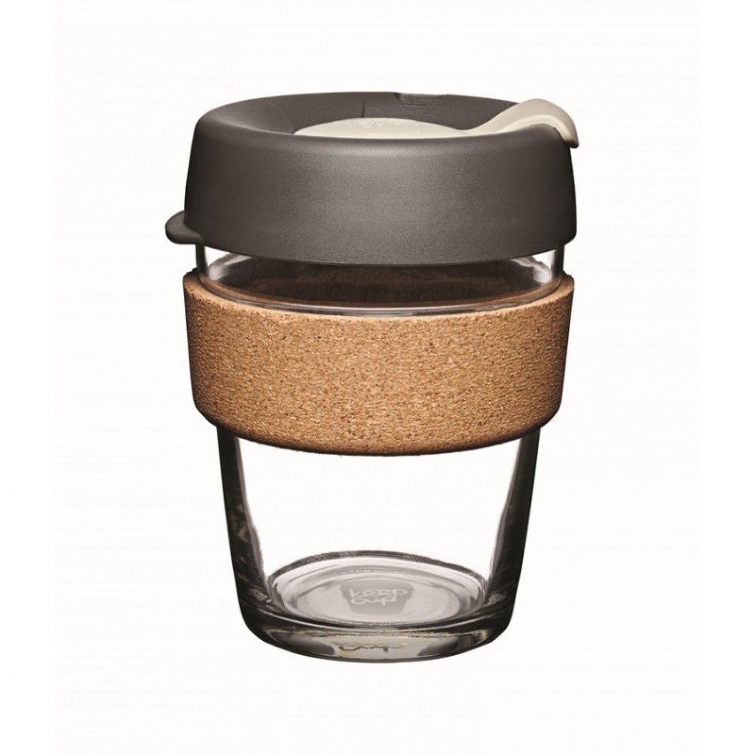 KeepCup Cork Press 12 oz - refillable cup made of glass with cork band