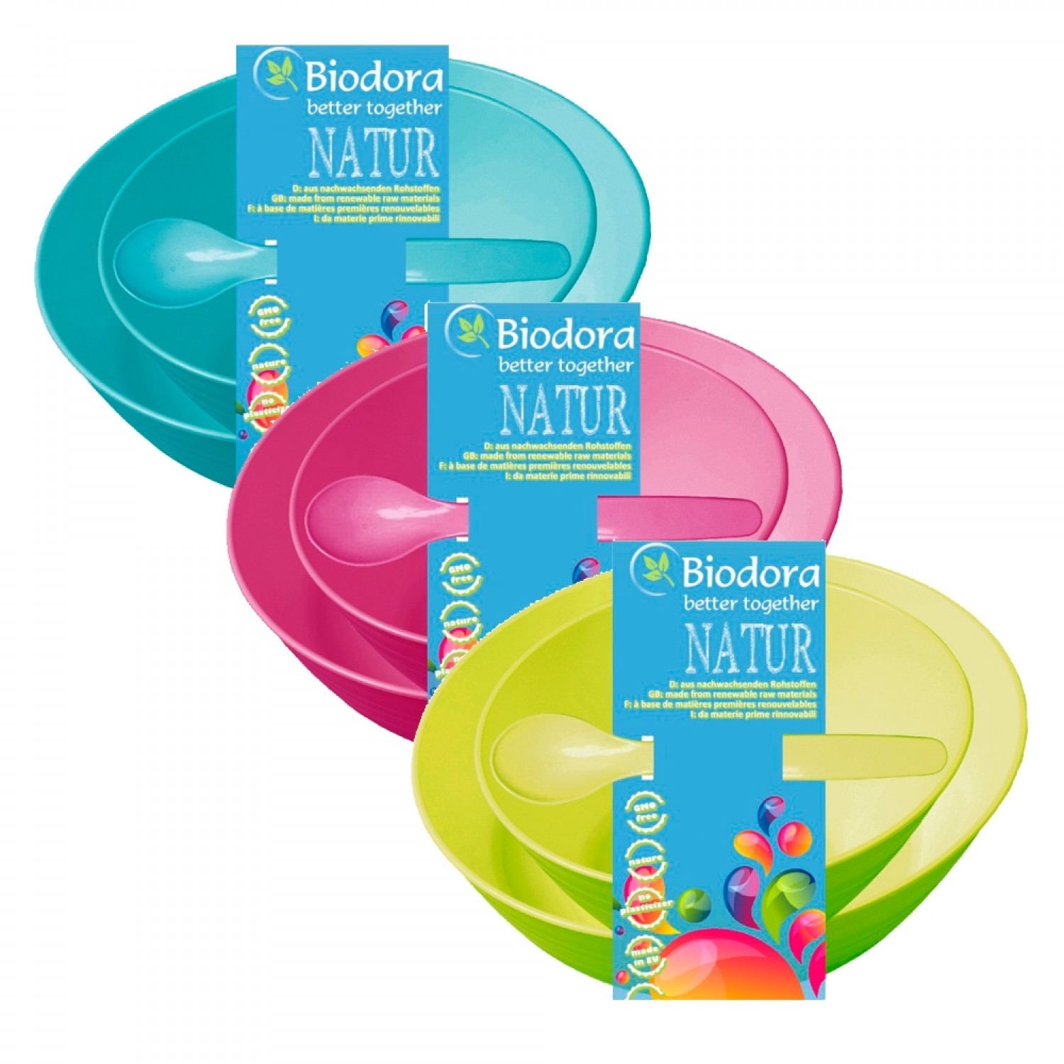 Bioplastics Children’s Dishes 3-part set » Biodora