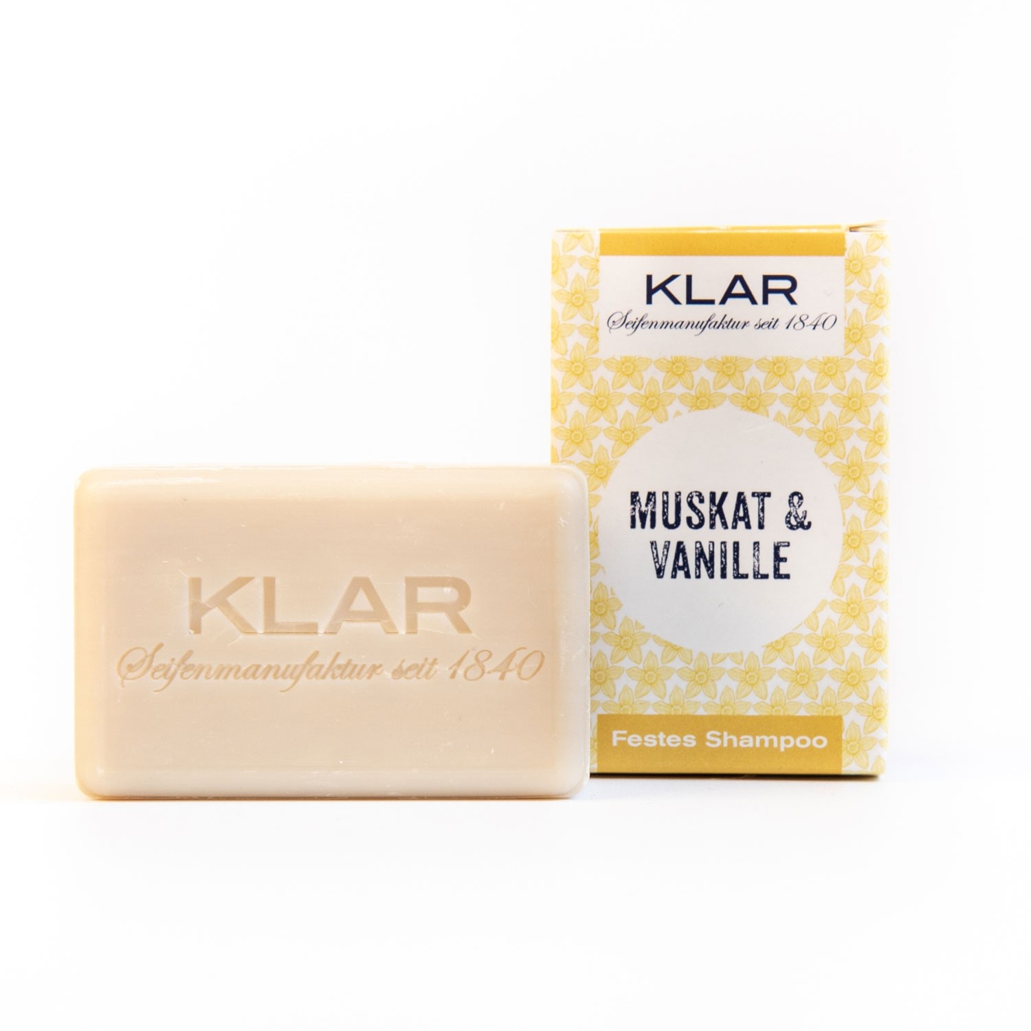 Solid Shampoo Nutmeg & Vanilla, vegan, normal hair | Klar Soap