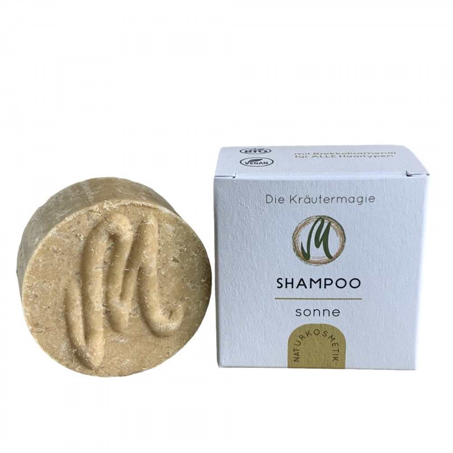 Vegan Solid Shampoo Bar SUN for all hair types » Kraeutermagie