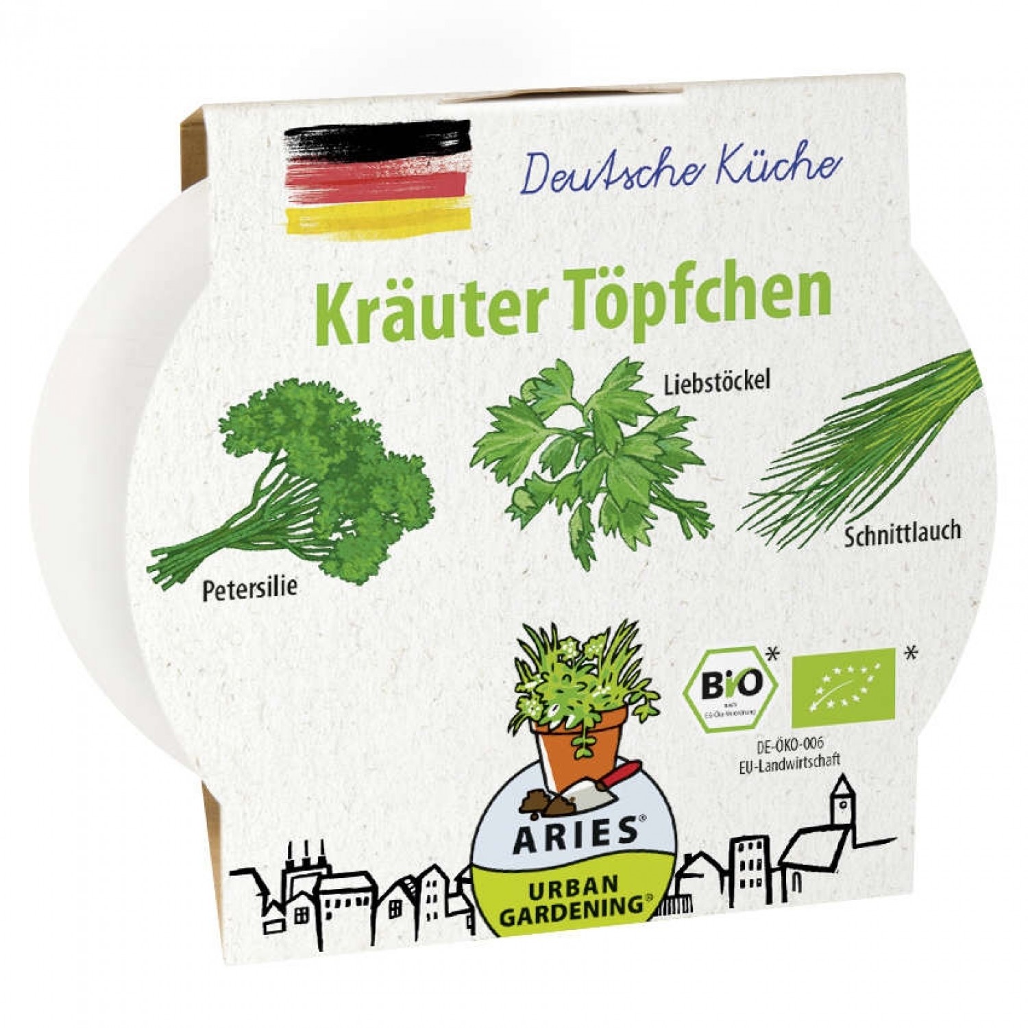 Urban Gardening Organic Herbs Pots - German Kitchen | ARIES