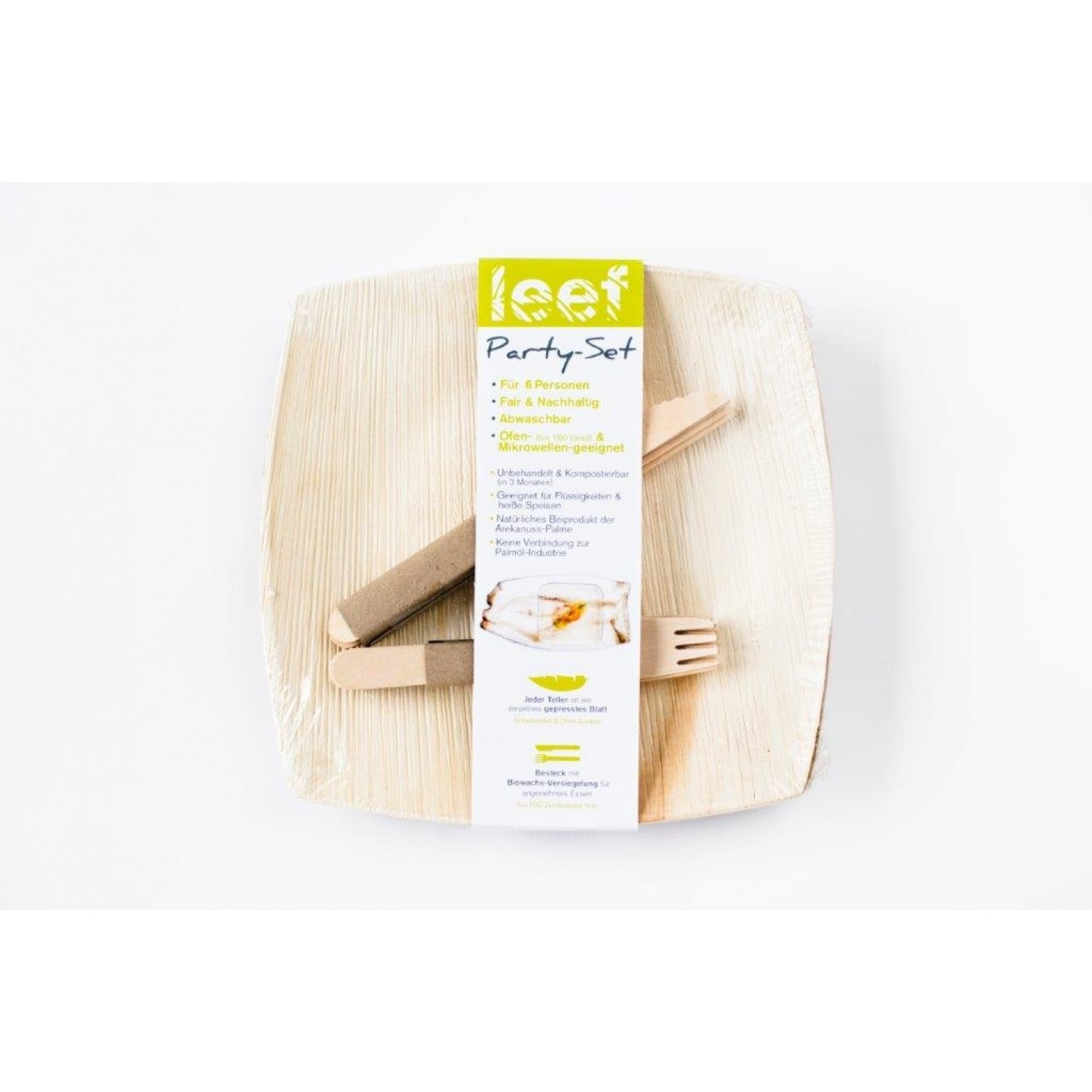 Eco Party-Set made out of Palm Leaf - organic tableware | Leef