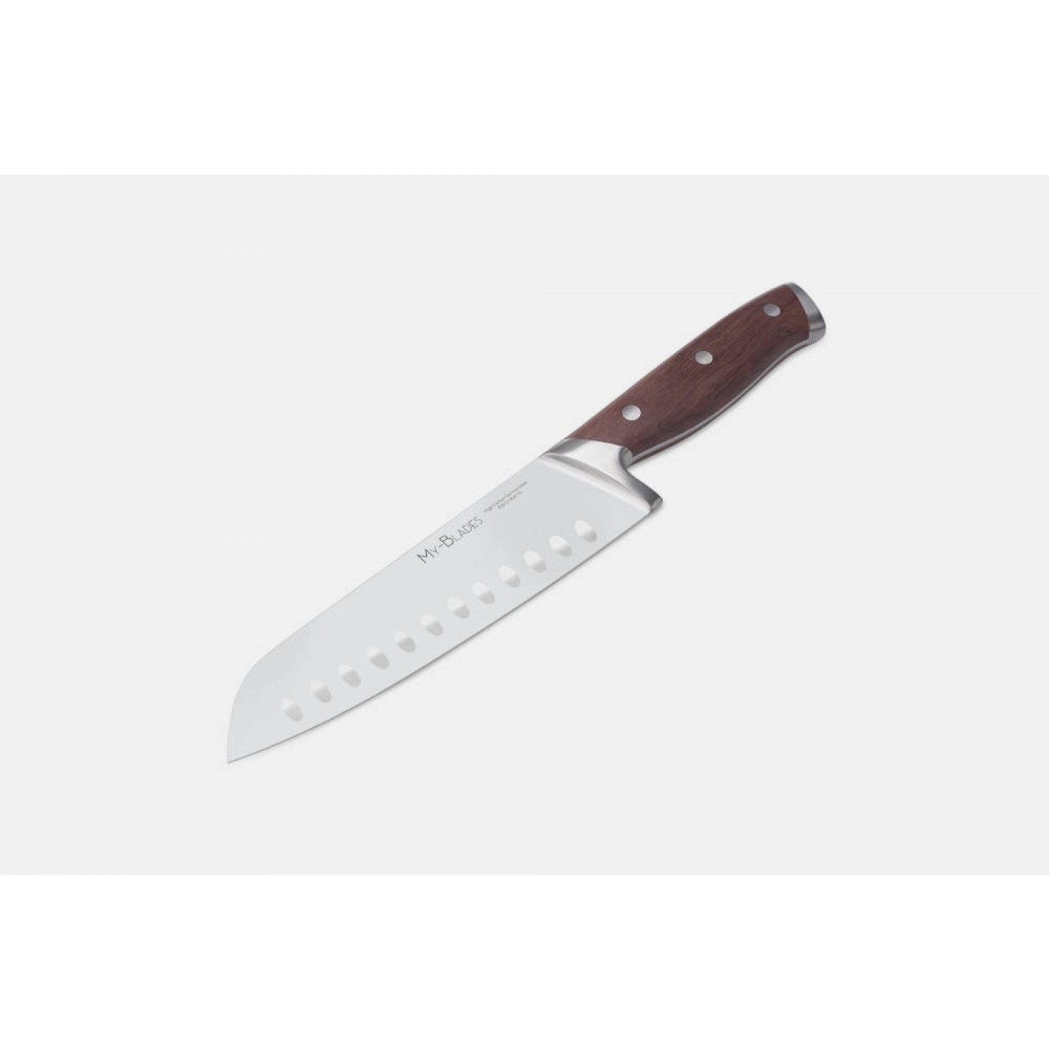 MY-BLADES Santoku Knife, rosewood handle