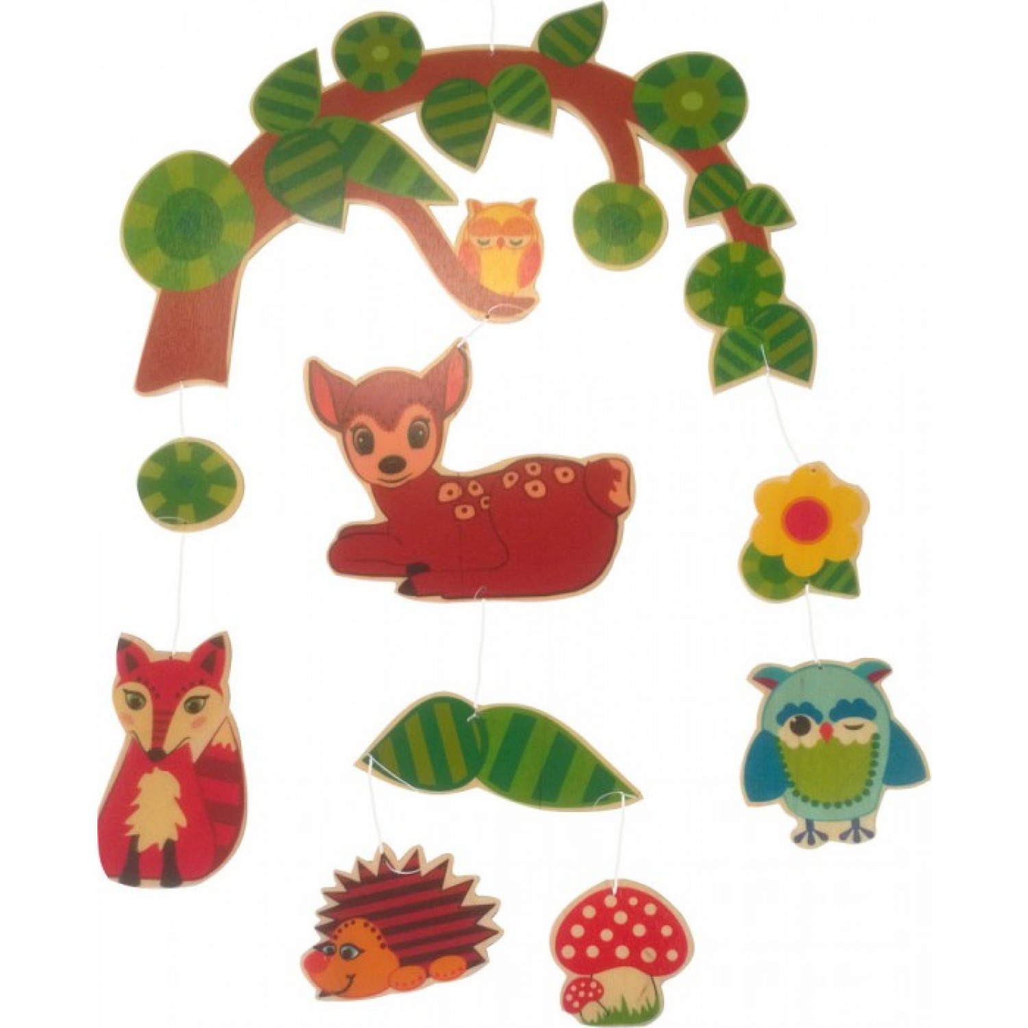 Forest Animals – non-toxic wooden mobile | Hess Spielzeug